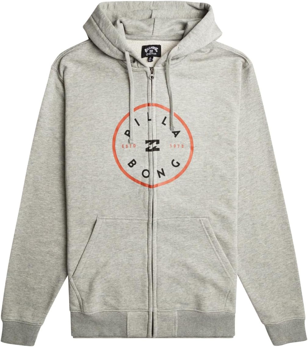 Detalle 1 de Billabong Rotor ZH Maglietta Uomo – hoodie zip con tasca a marsupio