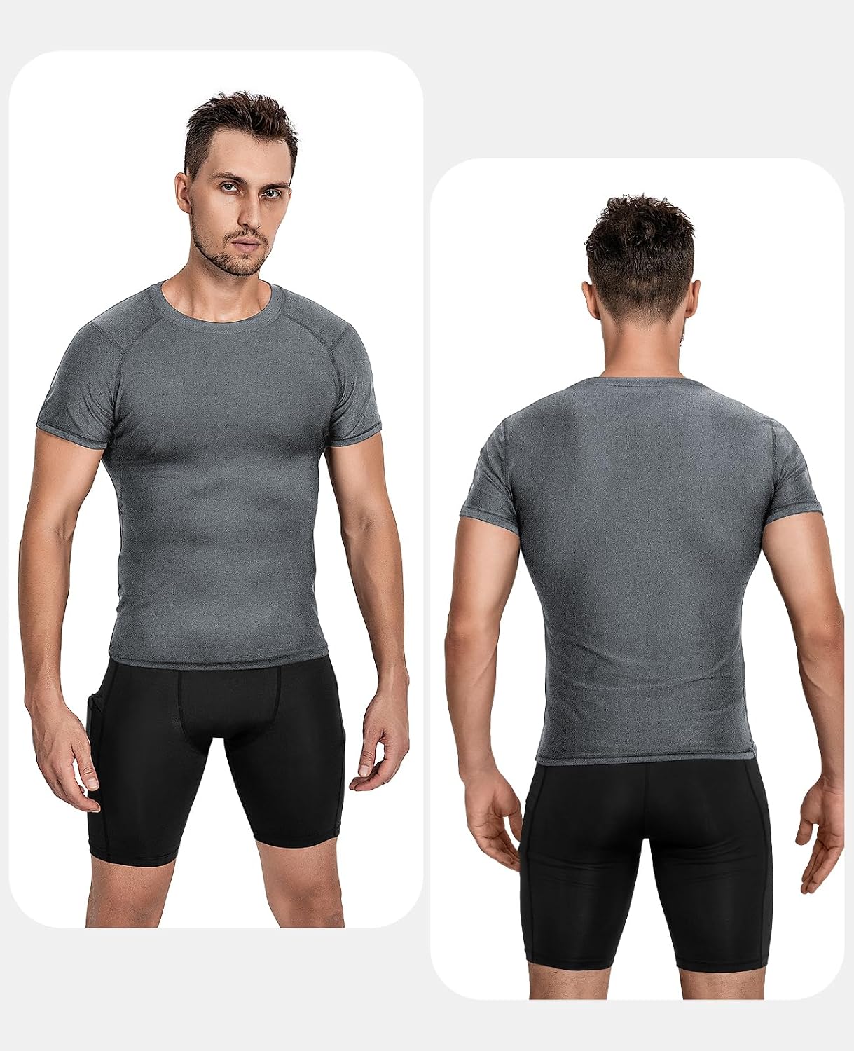 Detalle de Niksa Men's Compression Shirts 3/5 Pack