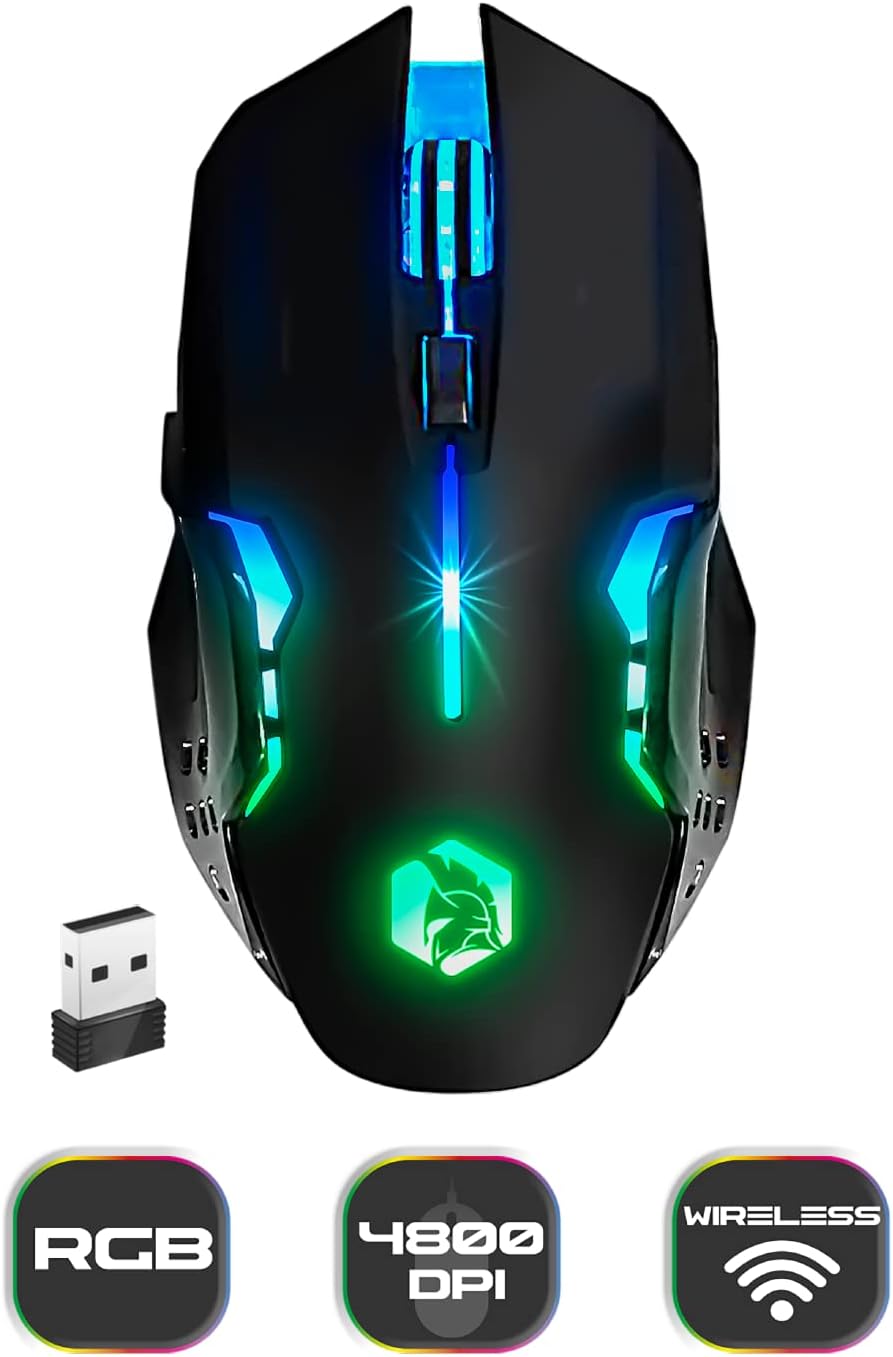 Thumbnail 2 de Empire Gaming Armor RF800 Pack clavier + souris + tapis gaming sans fil 2,4 GHz AZERTY RGB