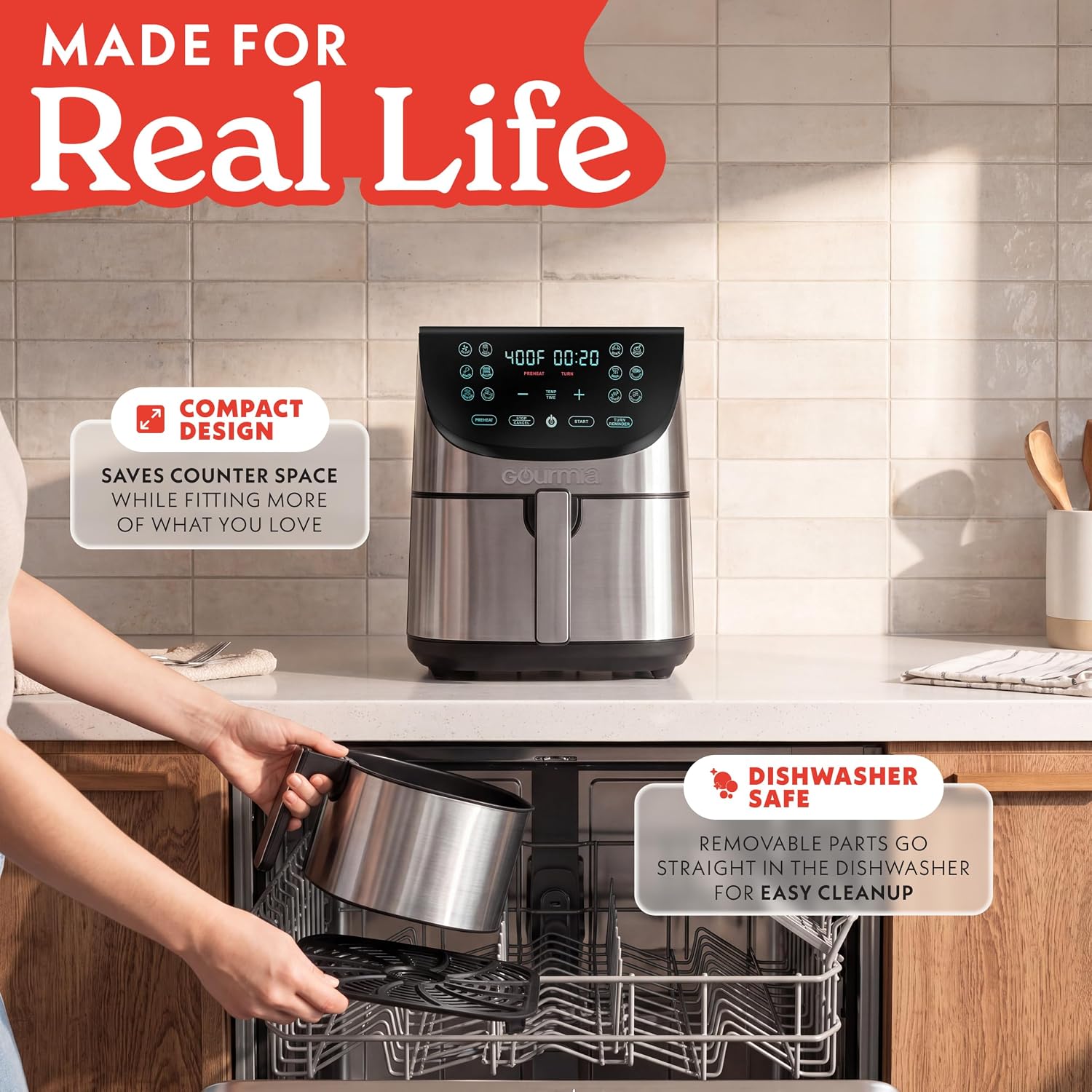 Thumbnail 6 de Gourmia Air Fryer 8 Qt
