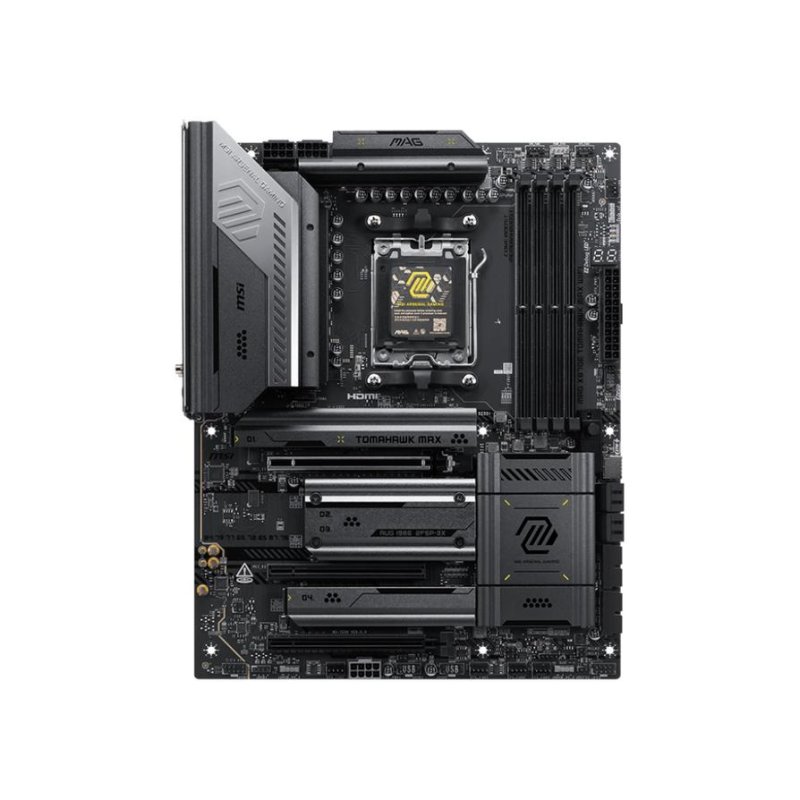 Detalle de MSI MAG X870E TOMAHAWK MAX WIFI: placa base ATX AM5 con conectividad de última generación