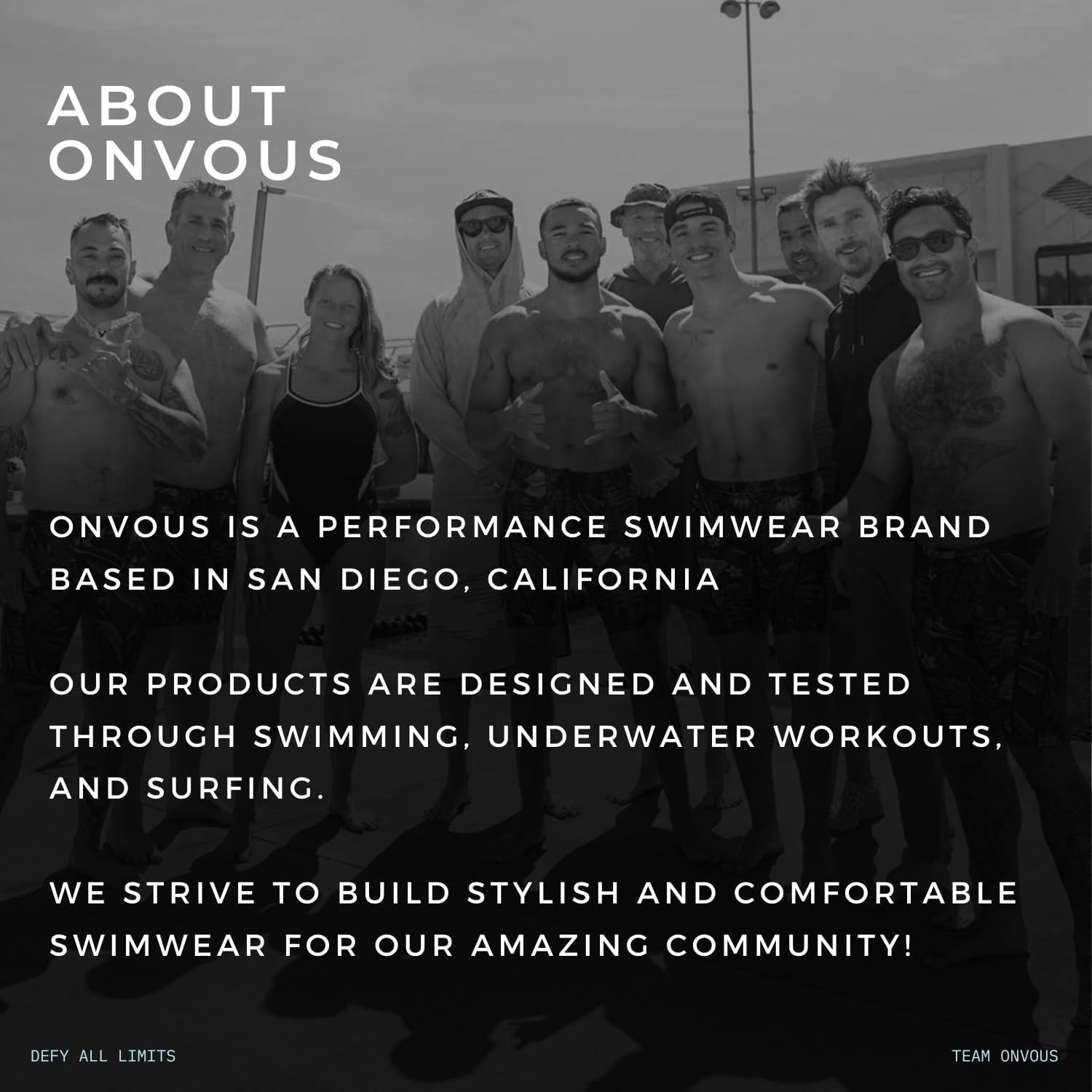 Thumbnail 6 de Onvous Men’s Swim Jammers (Size 28–38) — Athletic Jammer Swimsuit for Training & Lap Swimming