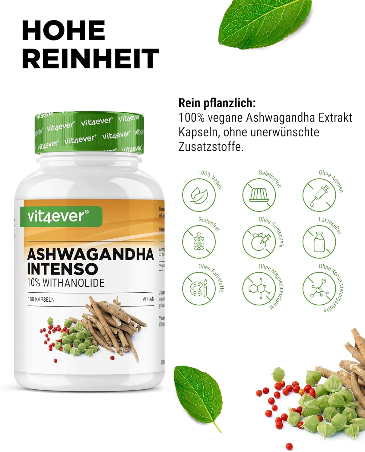 Thumbnail 2 de Vit4ever Ashwaganda Extrakt 750 mg Kapseln