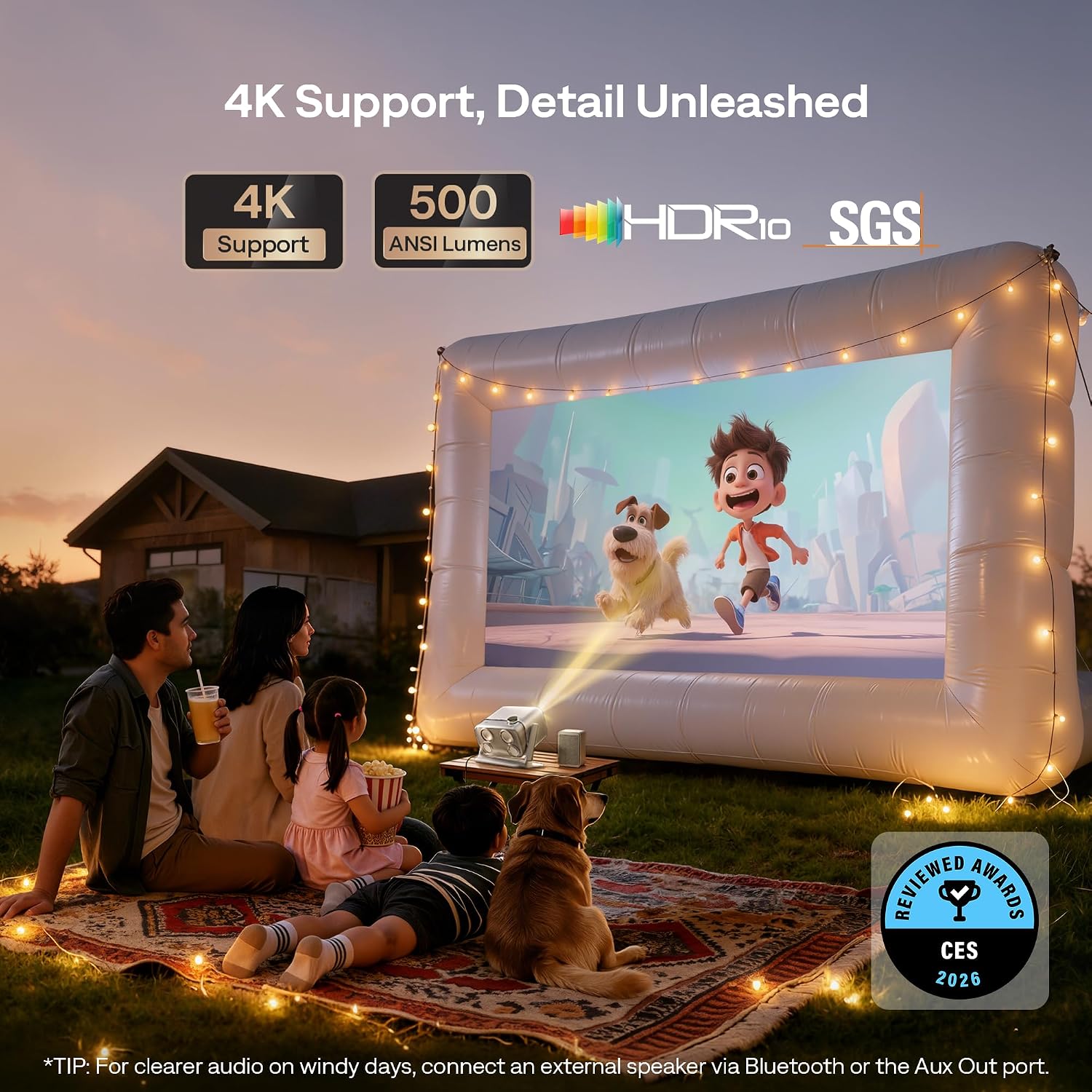 Thumbnail 2 de Aurzen BOOM mini 500 ANSI streaming projector
