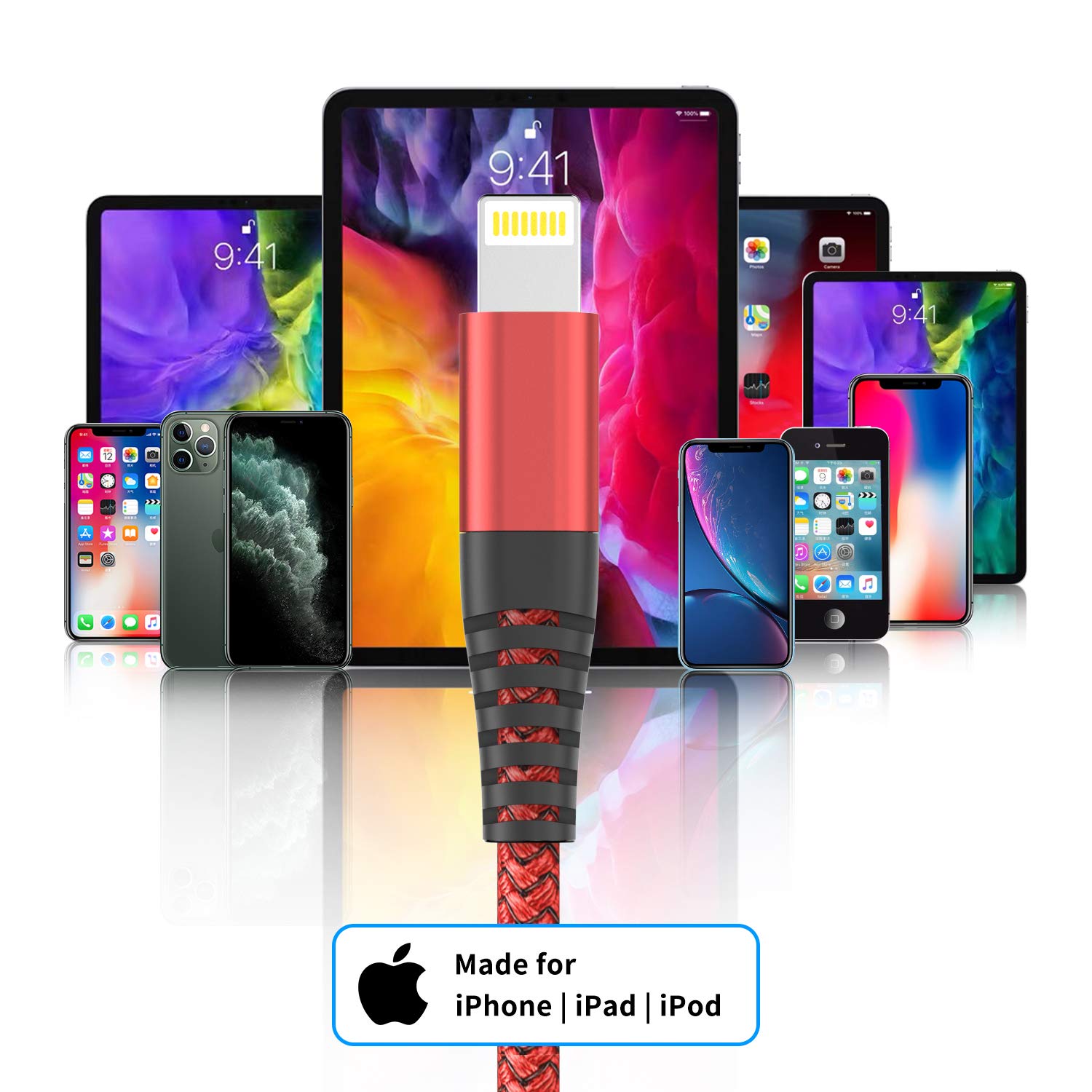 Detalle 2 de iPhone 10FT Lightning cable 3M 3 pack