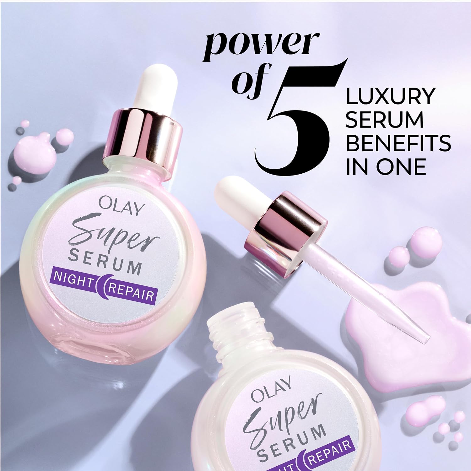 Detalle 2 de Olay Super Serum Night Repair: 5-in-1 Skin Care ⚙