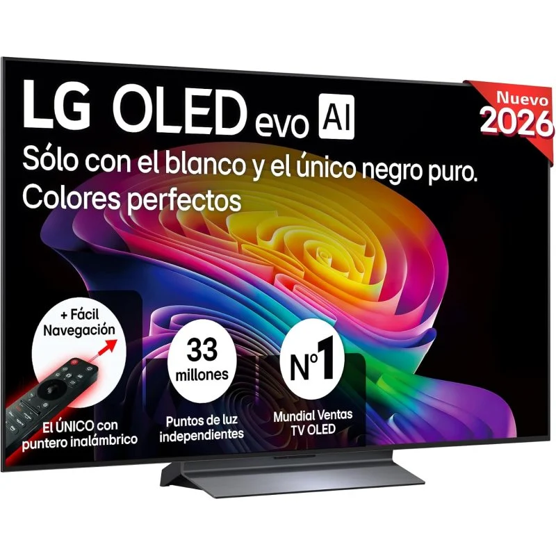 Detalle de LG OLED evo AI OLED55C64LA 55" – TV 4K 120 Hz con WebOS, Dolby Vision y Atmos