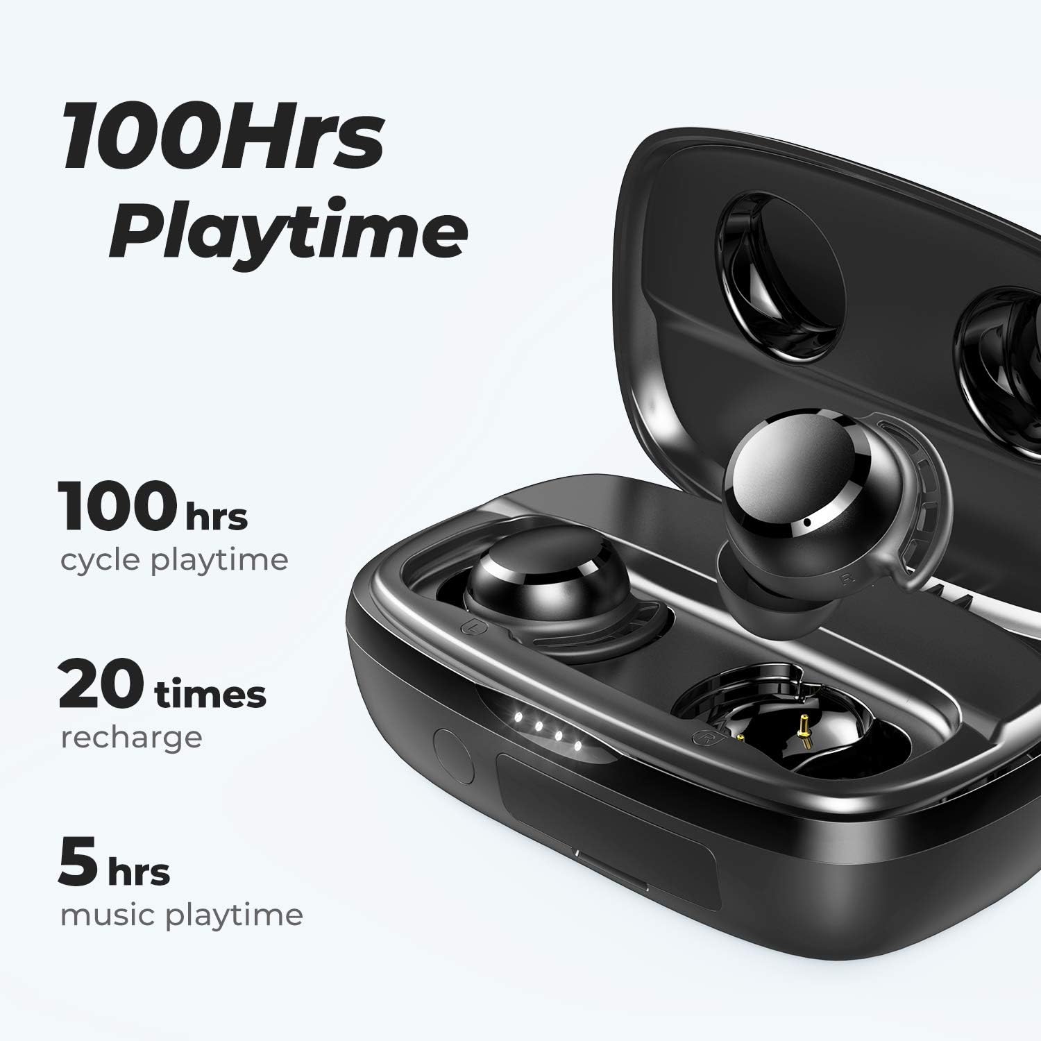 Thumbnail 1 de Tribit Écouteurs Bluetooth sans Fil Flybuds 3 — Longue autonomie, IPX8 et contrôle via l’application