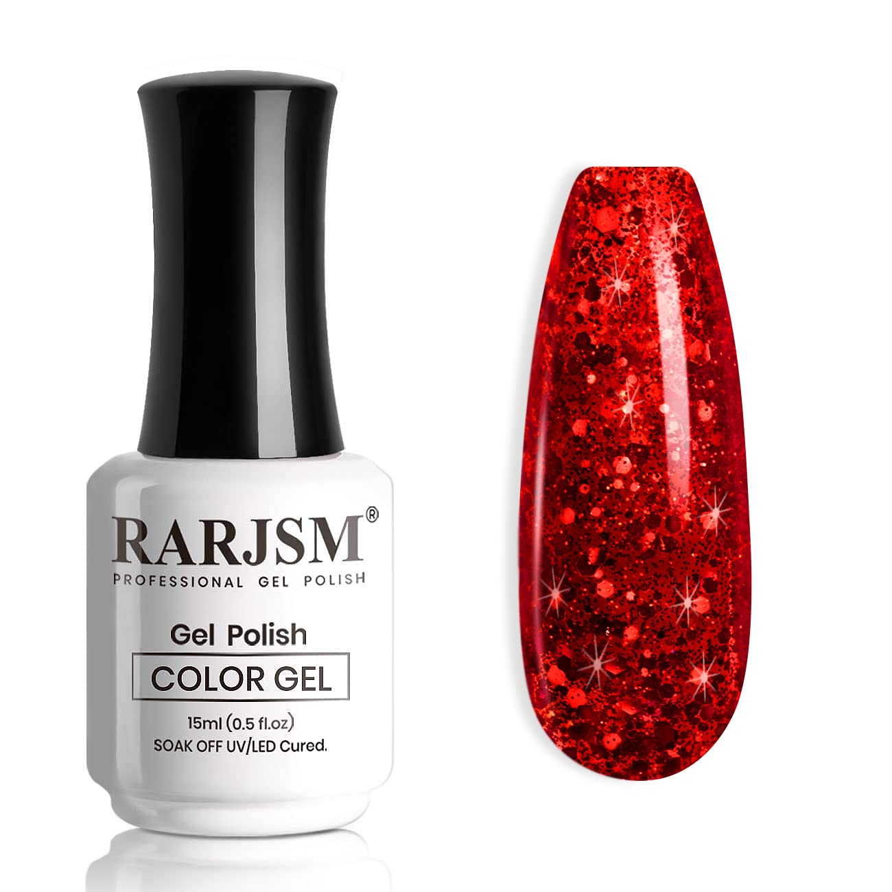 Detalle de RARJSM Glitter Gel Nail Polish 15ml