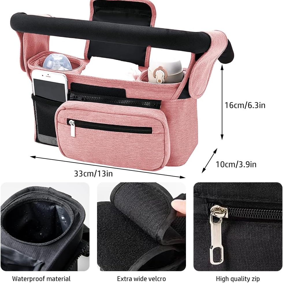 Thumbnail 6 de Tyuodna Baby Pram Bag Stroller: Universal Organiser with 2 Insulated Cup Holders