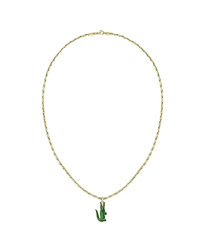 Detalle de Lacoste ARTHOR Collar 55,8 cm oro Amarillo cocodrilo