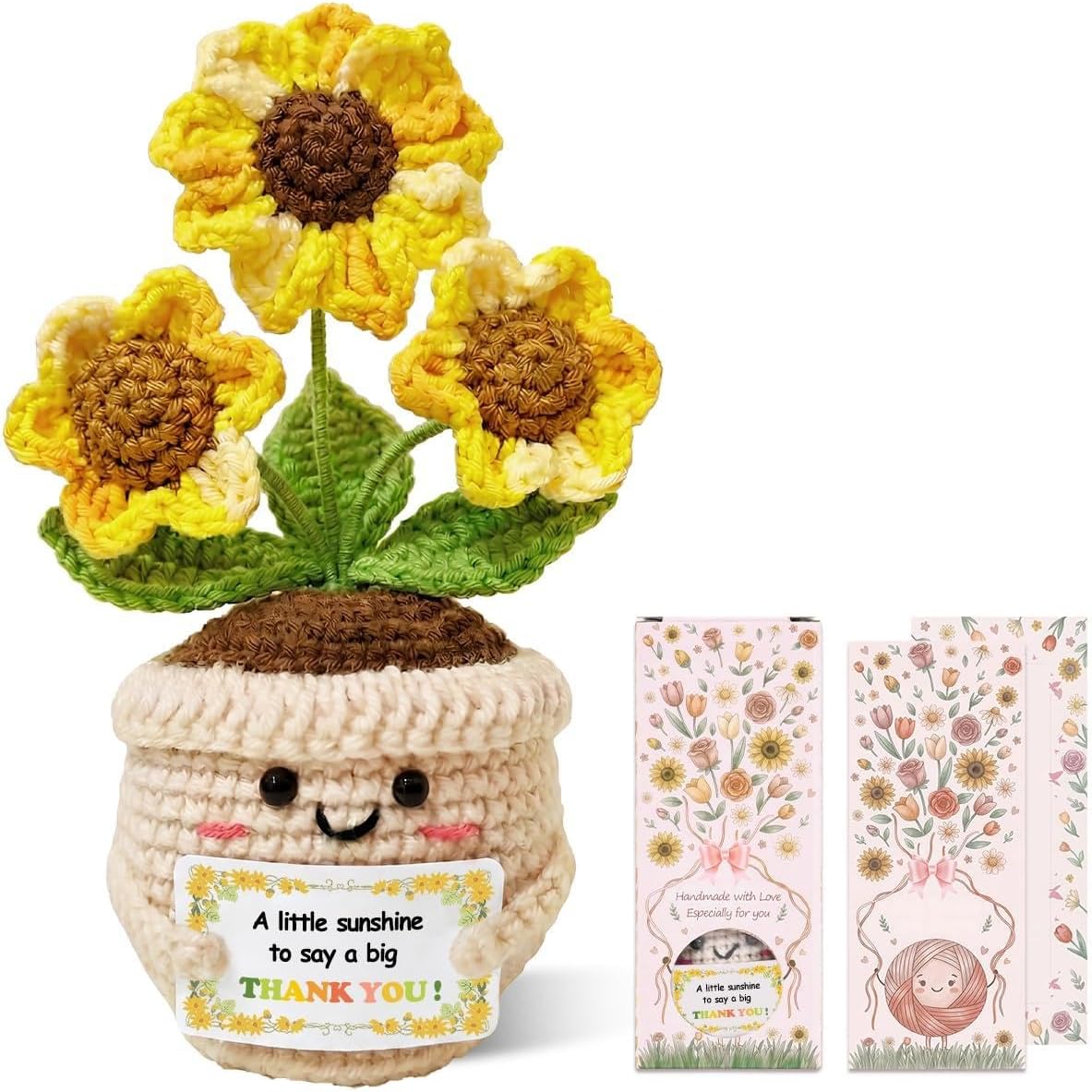 Thumbnail 5 de Crochet Sunflower Gift with Appreciation Card
