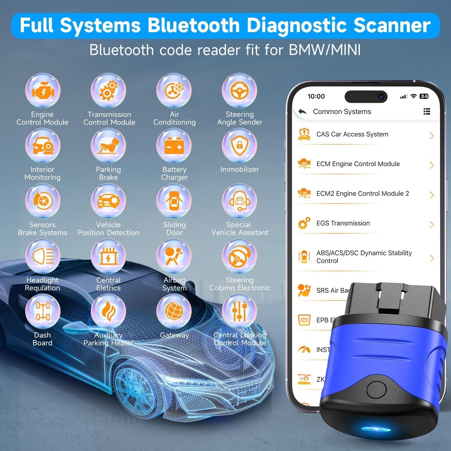 Detalle 2 de AUTOPHIX 3910 Bluetooth OBD2 Diagnosegerät für BMW