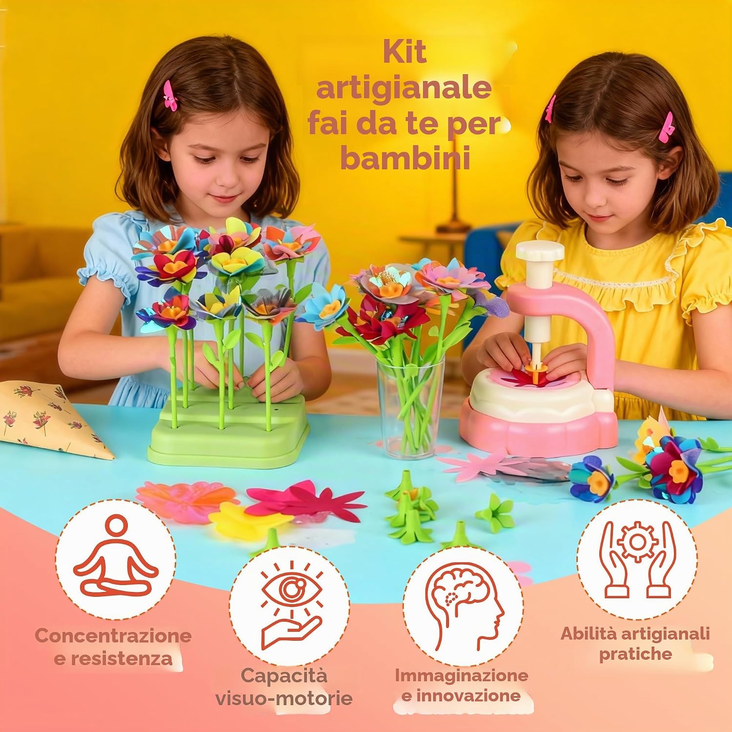 Thumbnail 3 de LIAILA Laboratorio dei Fiori: Kit di Bouquet Fai da Te con Macchina Inclusa per Ragazze dai 5 ai 12 Anni