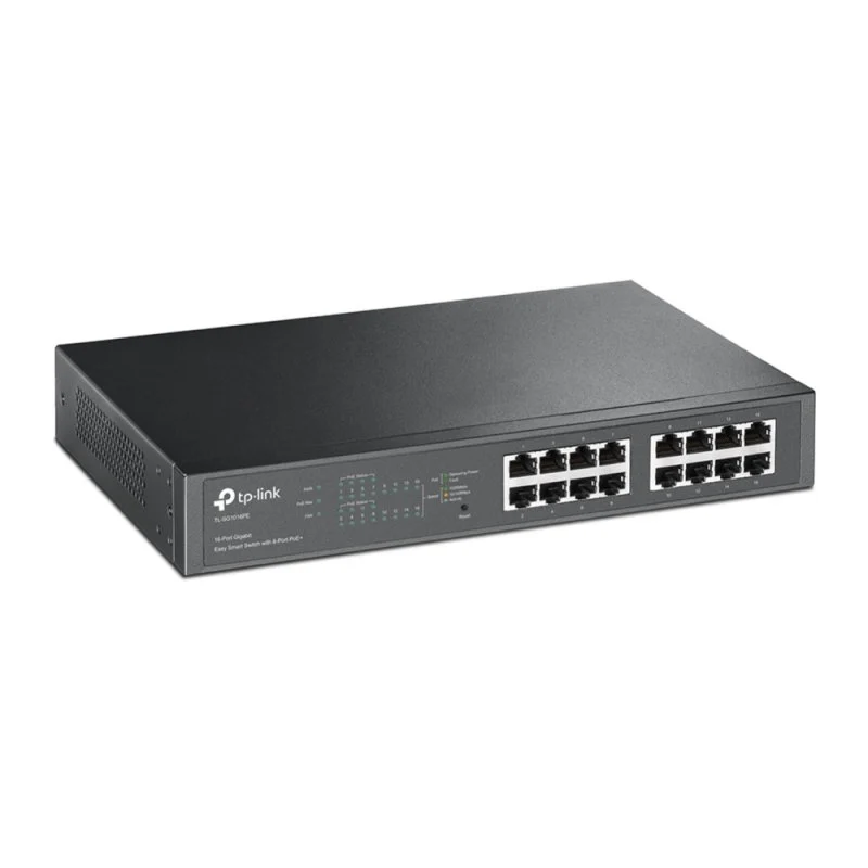Detalle 2 de TP-Link TL-SG1016PE: Switch gestionado de 16 puertos con 8 PoE+ para redes empresariales