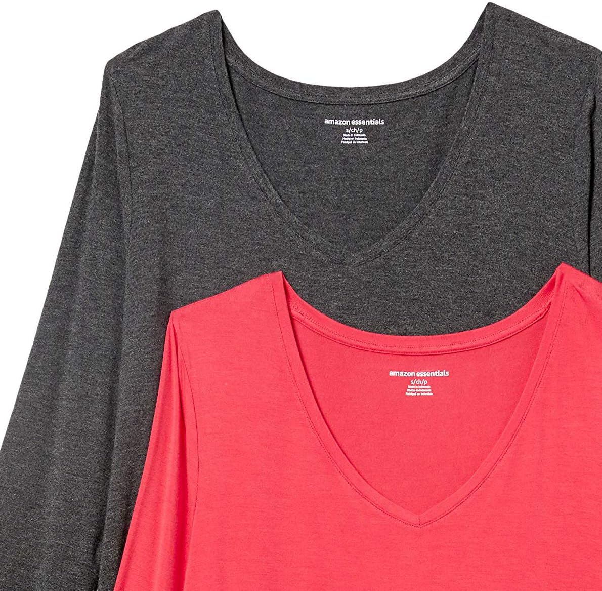 Thumbnail 5 de Amazon Essentials Women’s 3/4 Sleeve V-Neck Swing T-Shirt (Plus Sizes) – Pack of 2