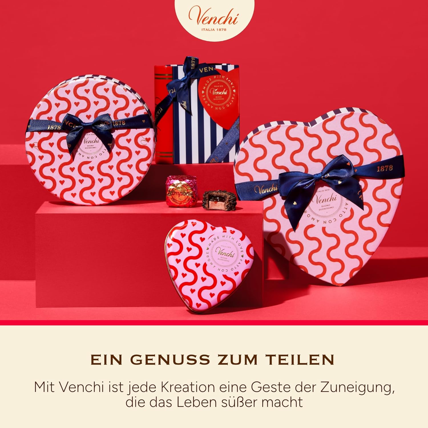 Thumbnail 4 de Venchi Mini-Buch mit 8 sortierten Pralinen (105 g) – glutenfrei, ohne Farb- und Konservierungsstoffe