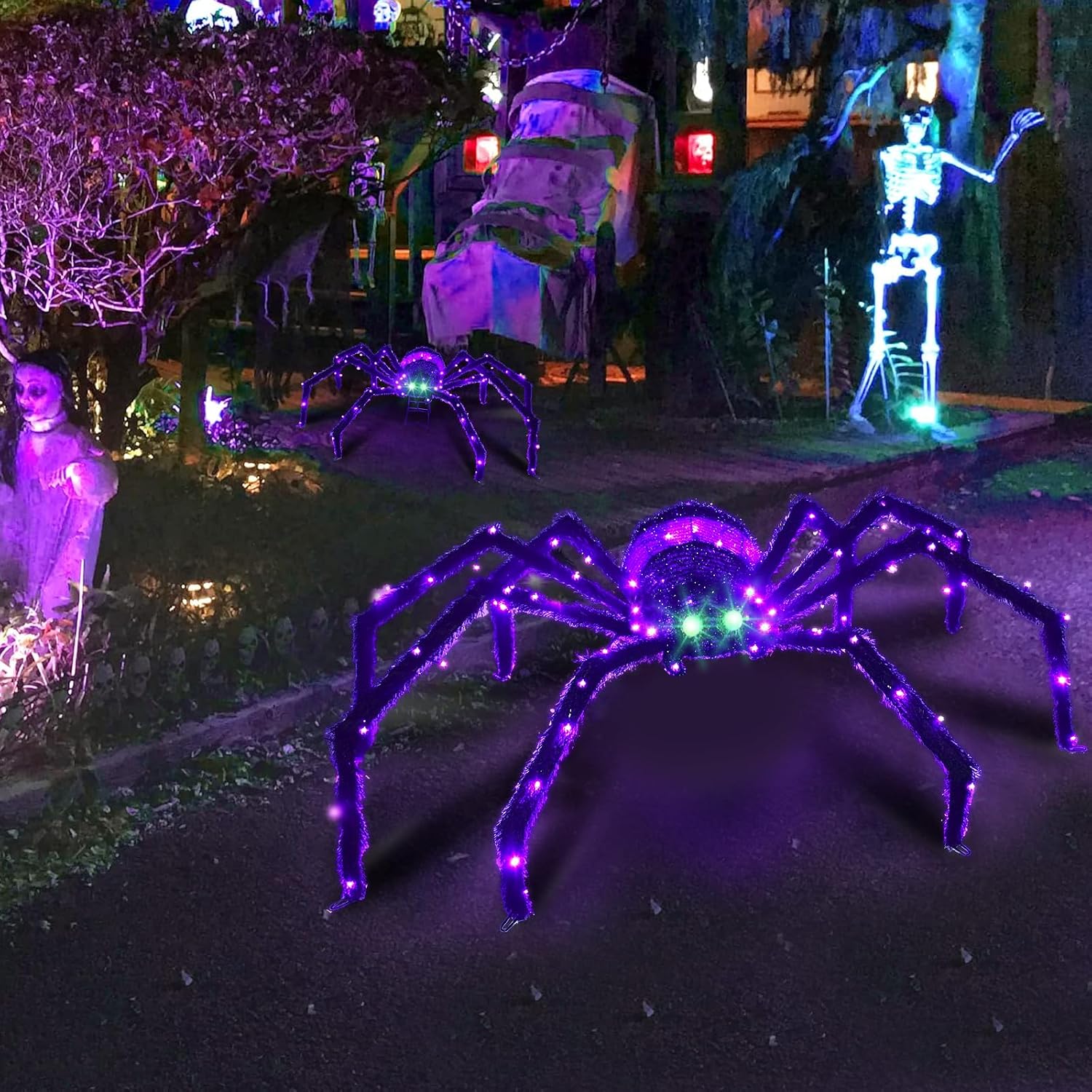 Thumbnail 6 de HOYECHI light-up spider with 90 LED lights