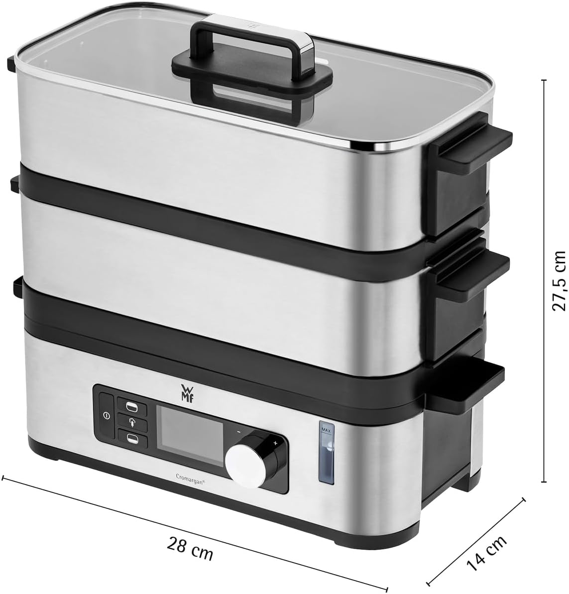 Thumbnail 1 de WMF Küchenminis Mini Dampfgarer elektrisch 4,3 l – Dampfkocher mit Zonen, Memory-Funktion und Warmhalte