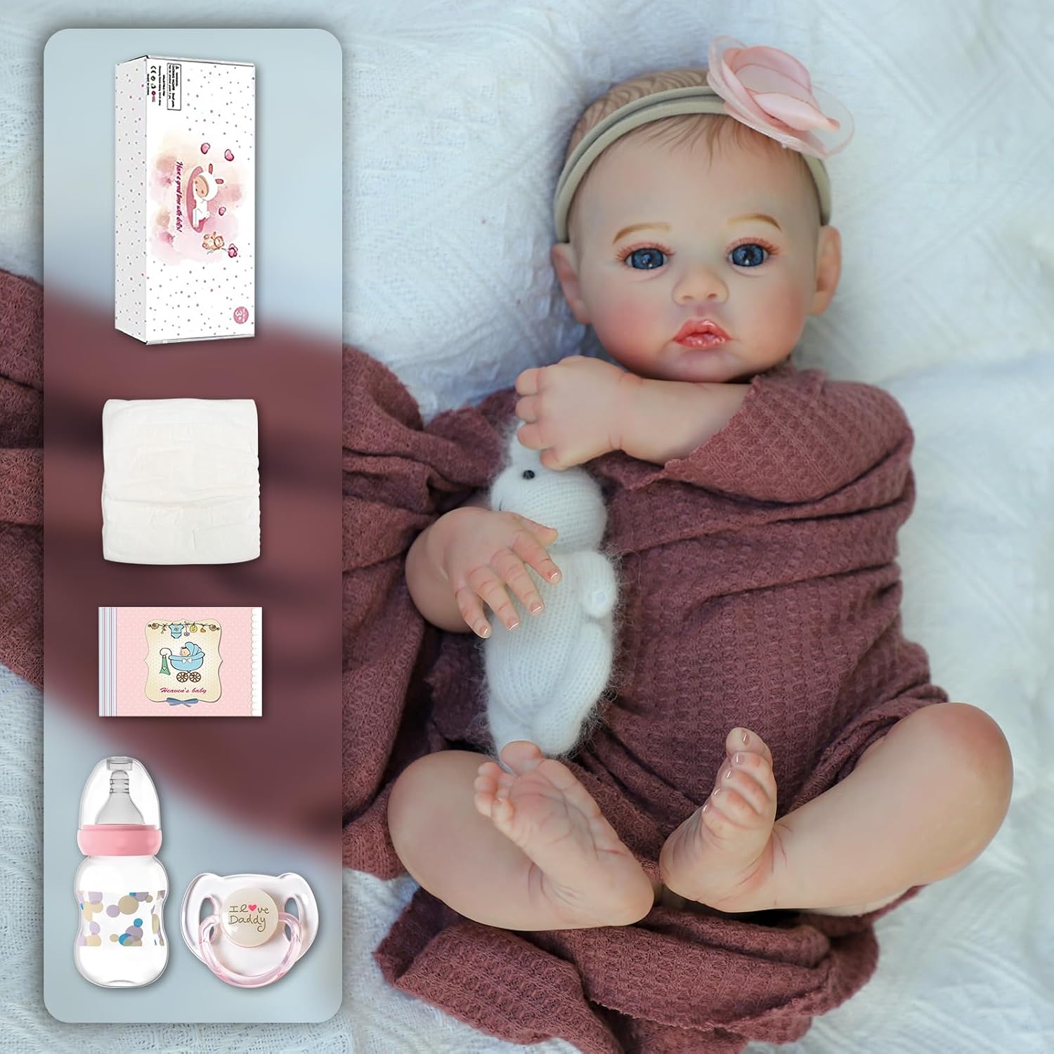 Thumbnail 4 de KSBD Reborn Baby Doll 18 Inch