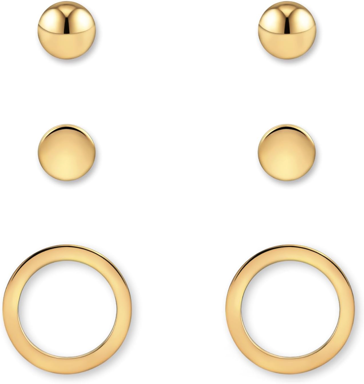 Thumbnail 6 de Boucles d'oreilles cercle 3 paires