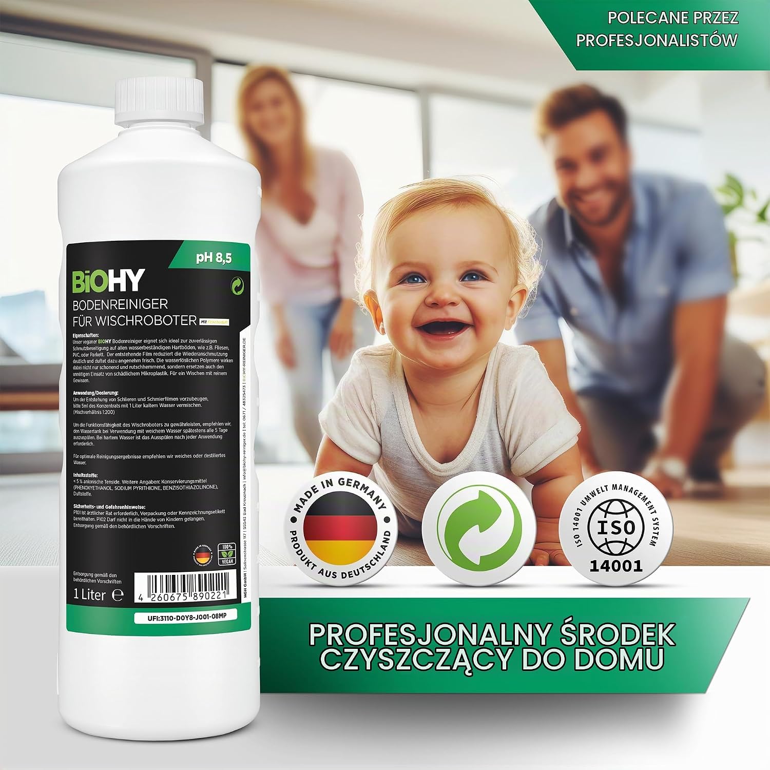Detalle de BIOHY abk-766 – koncentrat do robotów mopujących, 250 ml