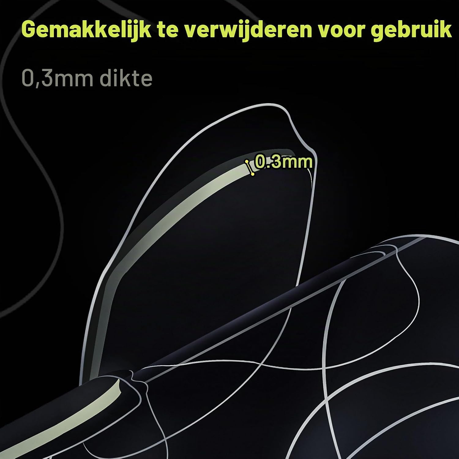 Detalle de Yatinkim GDJ nageltabs voor press-on nagels, dubbelzijdig en transparant