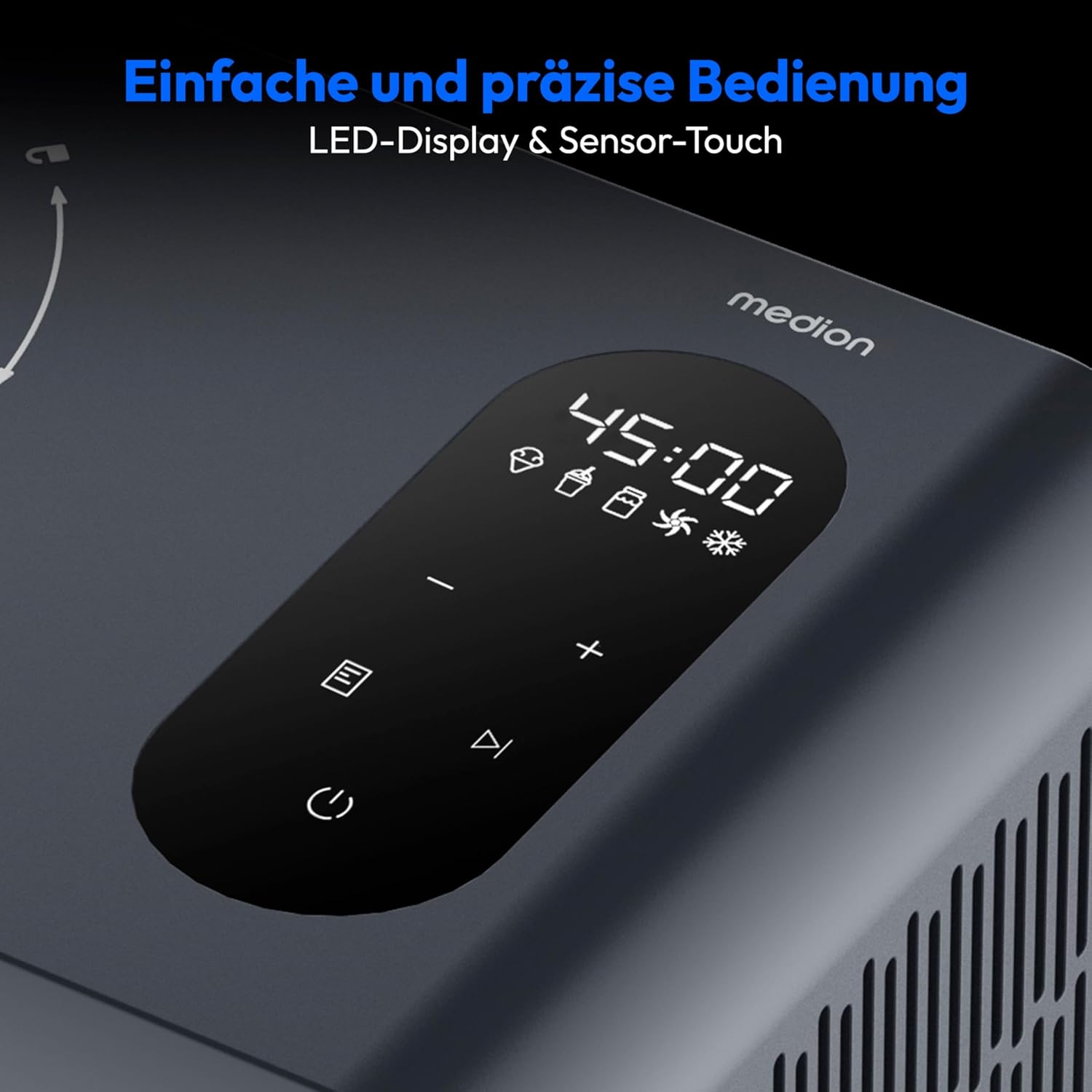 Thumbnail 5 de MEDION Eismaschine mit Kompressor MD 100087 – 1,5 L, selfkühlend, inkl. Zubehör