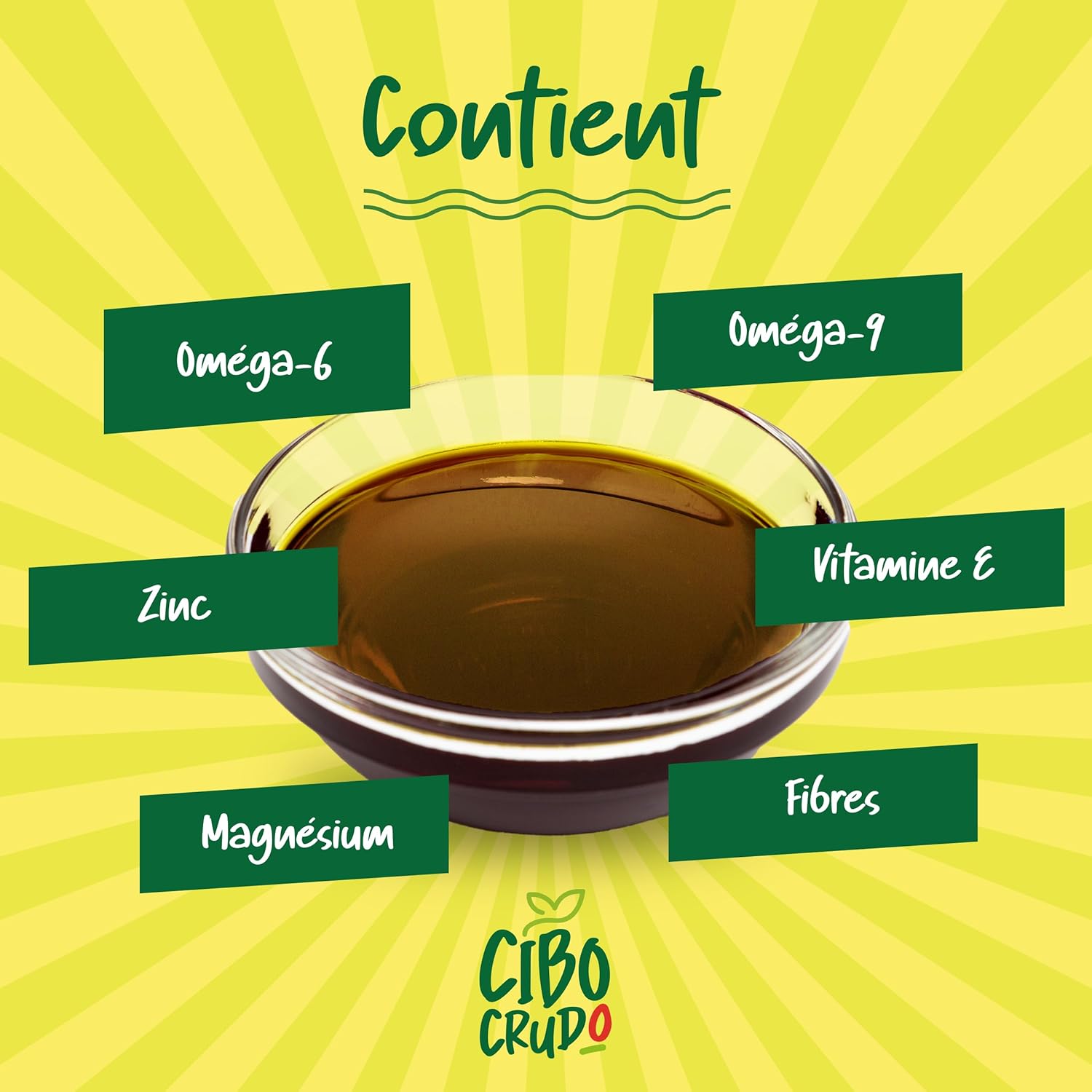 Detalle de Huile de Pépin de Courge Bio - 250 ml, pressée à froid et crue