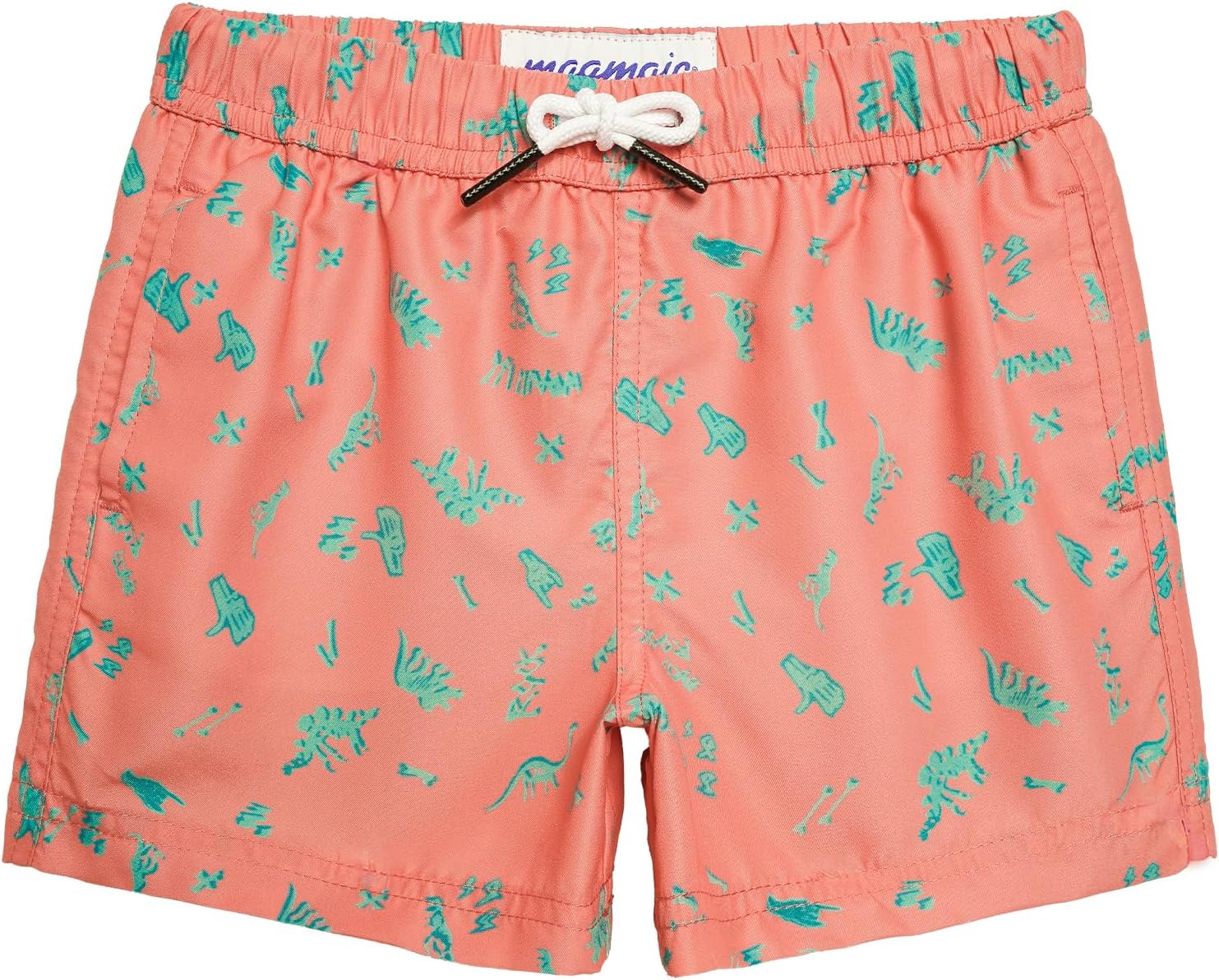 Detalle de MaaMgic Kleine Jungen Badeshorts Schnelltrocknend – Boardshorts mit Mesh-Futter, Taschen und verstellbarem Tunnelzug