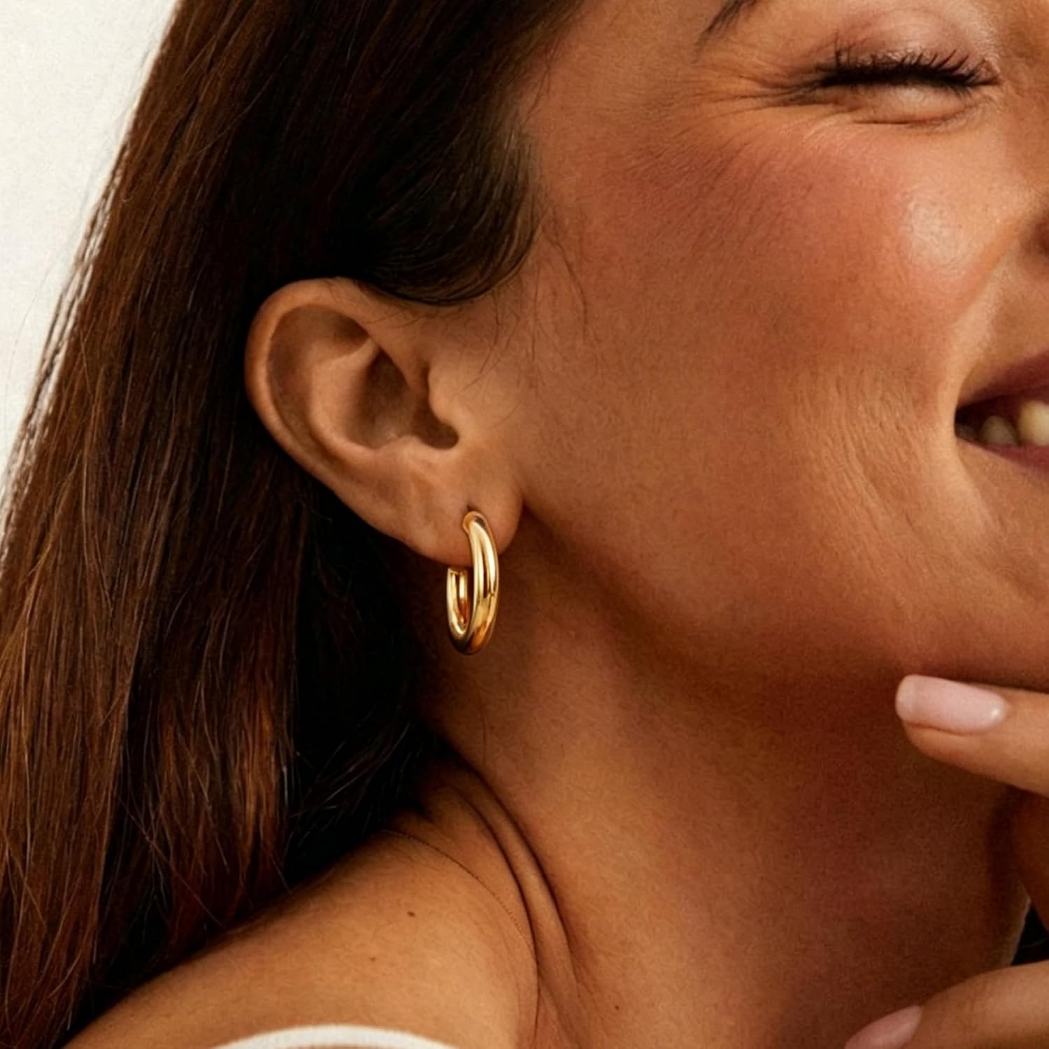 Detalle 1 de Sterling Silver Hoop Earrings