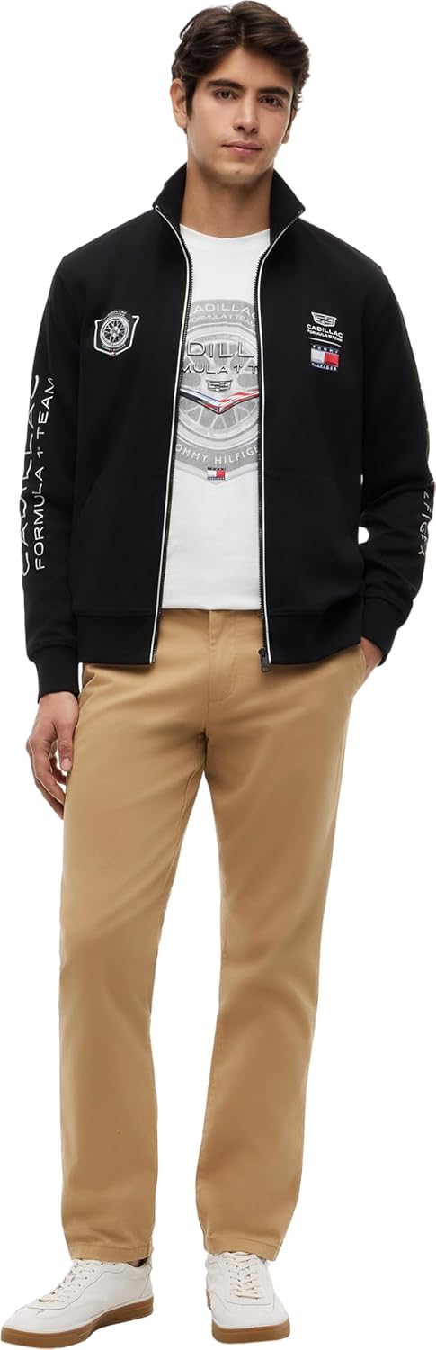Thumbnail 5 de Tommy Hilfiger Unisexe Sweatshirt avec Fermeture Éclair TH X Cadillac F1 Racing Track Top Col Droit
