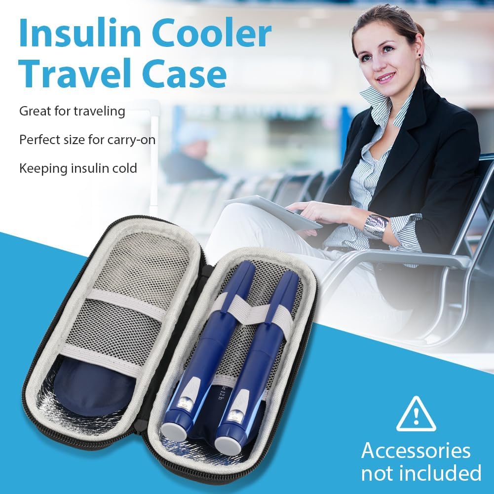 Detalle de ACWOO Sac pour diabétique avec étui isotherme et 2 poches de glace réutilisables