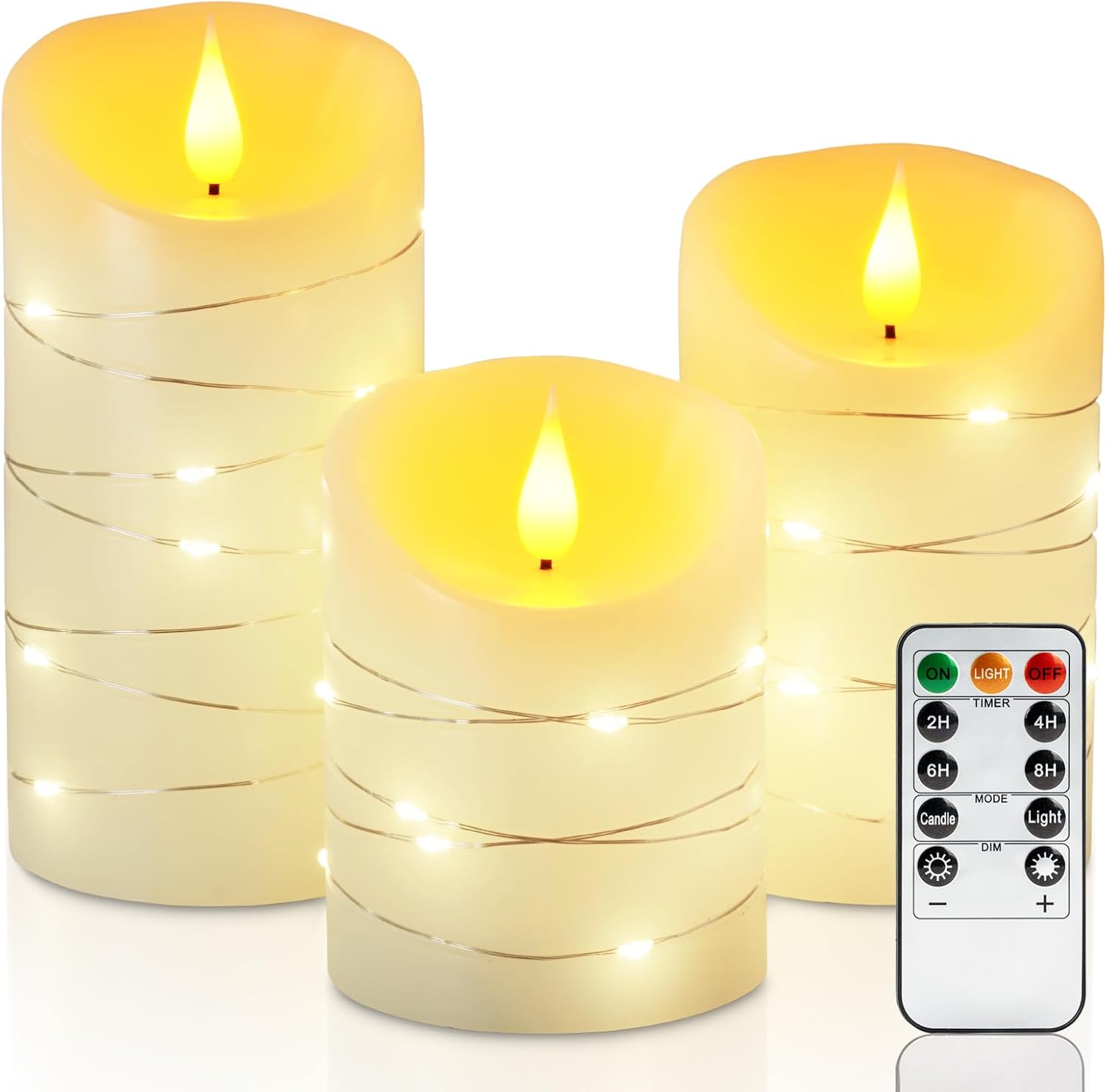 Thumbnail 6 de Homemory Flickering Flameless Candles 5-set