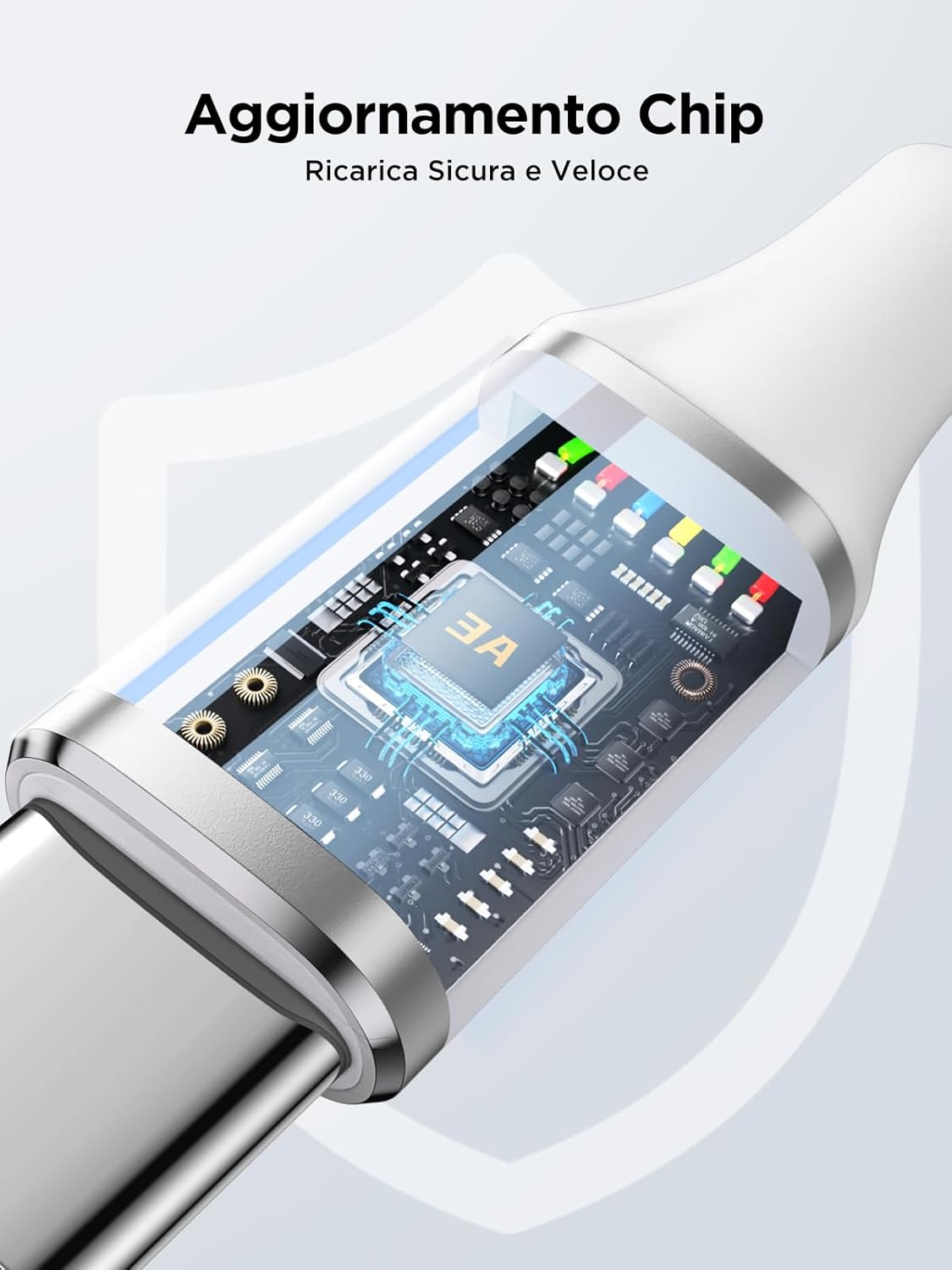 Thumbnail 3 de Aioneus Cavo USB Type-C da 1,8 m con ricarica rapida (3A) e dati fino a 480 Mbps