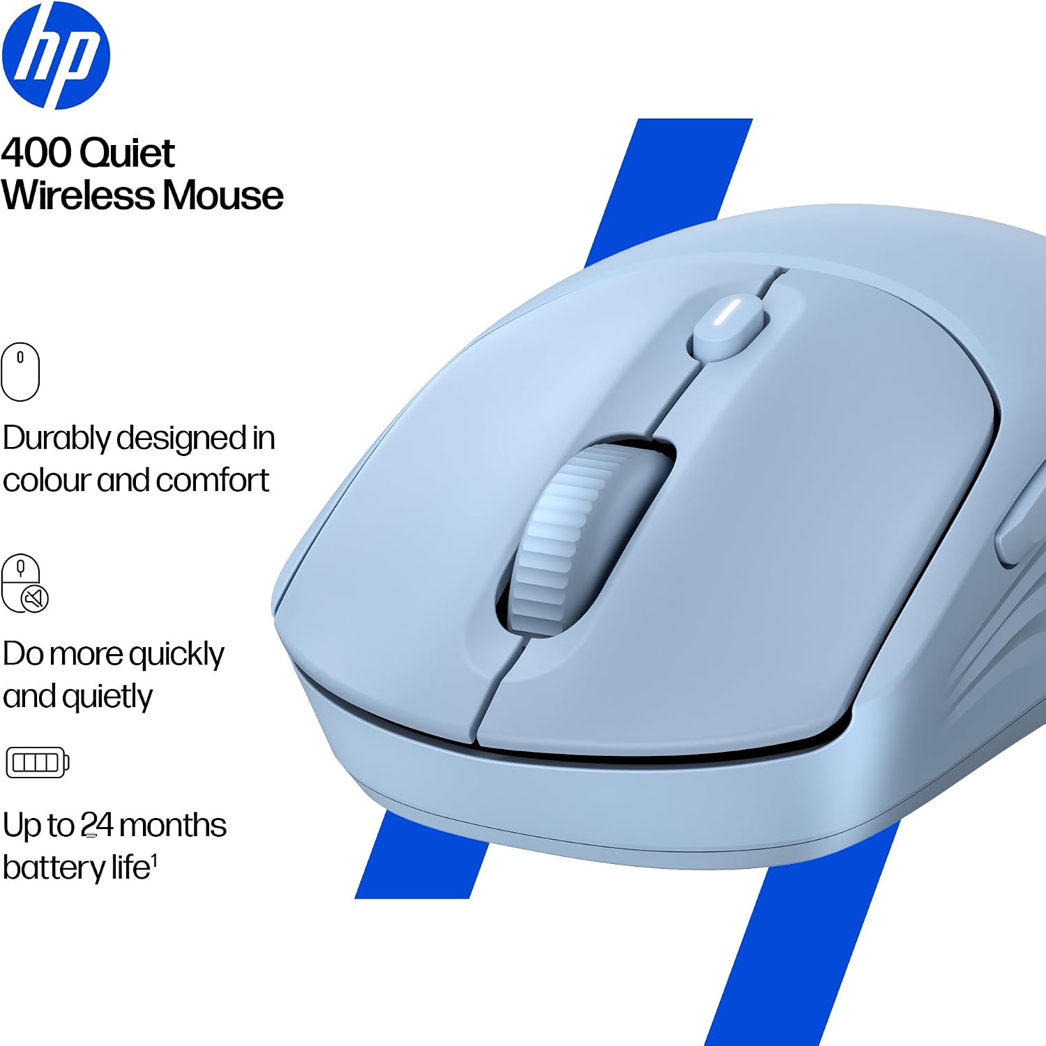 Thumbnail 1 de HP 400 Quiet Wireless Mouse