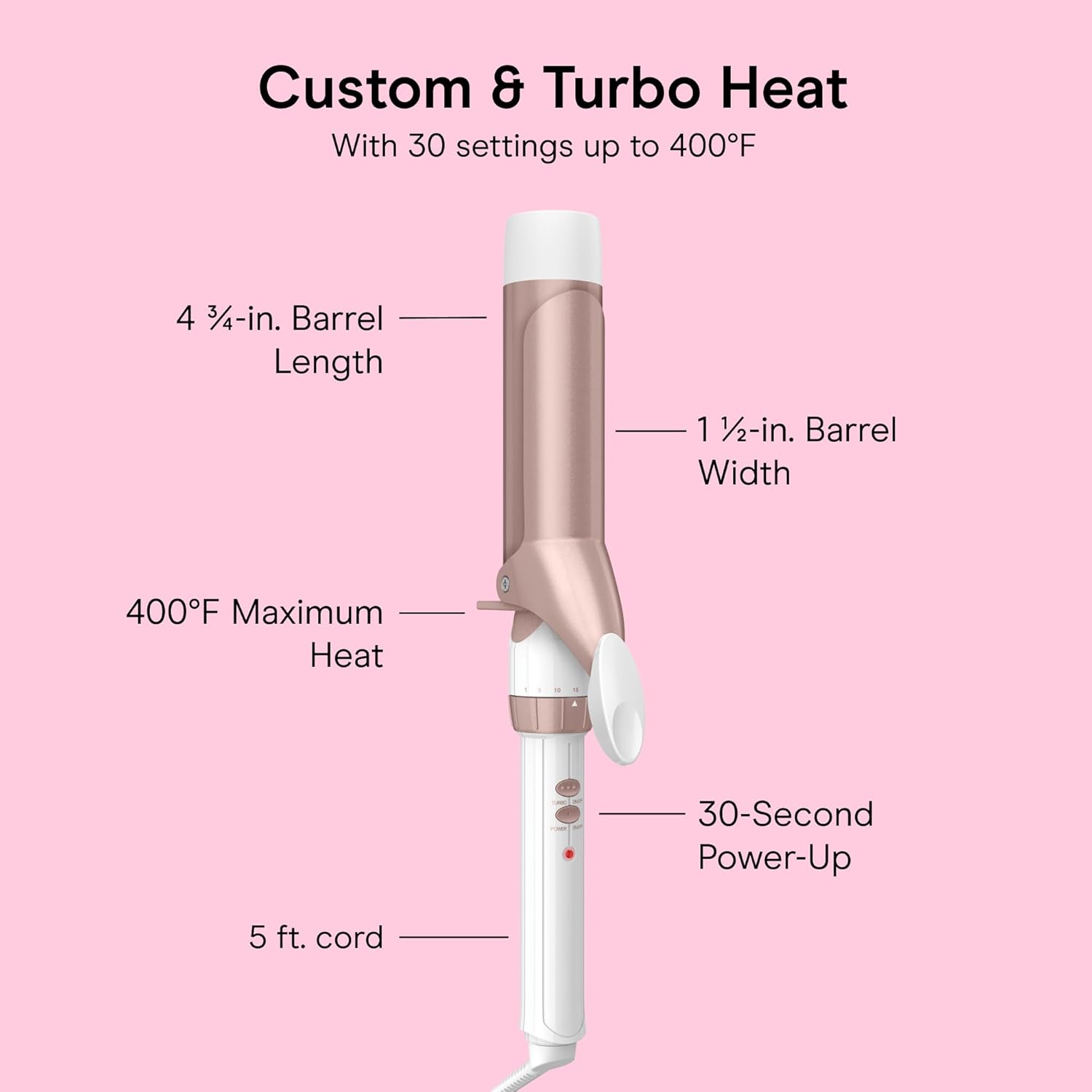 Detalle de Conair 1.5-inch Double Ceramic Curling Iron