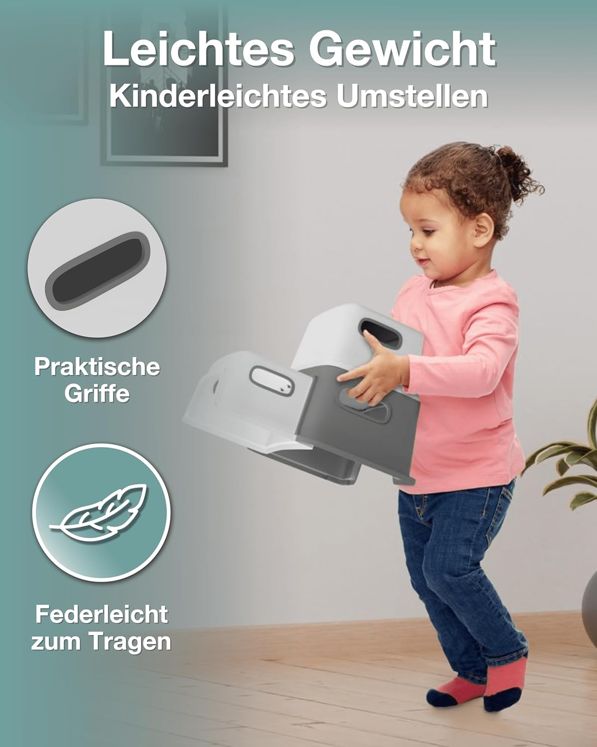 Thumbnail 3 de LUNORA StufenHeld Das Original Tritthocker 2 Stufen
