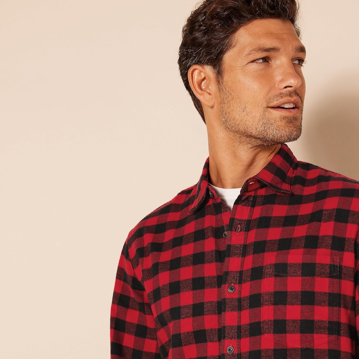 Thumbnail 2 de Amazon Essentials men’s long-sleeved flannel shirt (regular fit) in discontinued colours