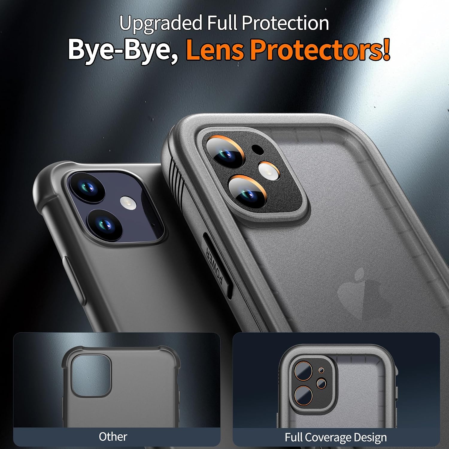Detalle 1 de Cozycase WPC-11-BK Waterproof 360 Case for iPhone 11, Black TPU
