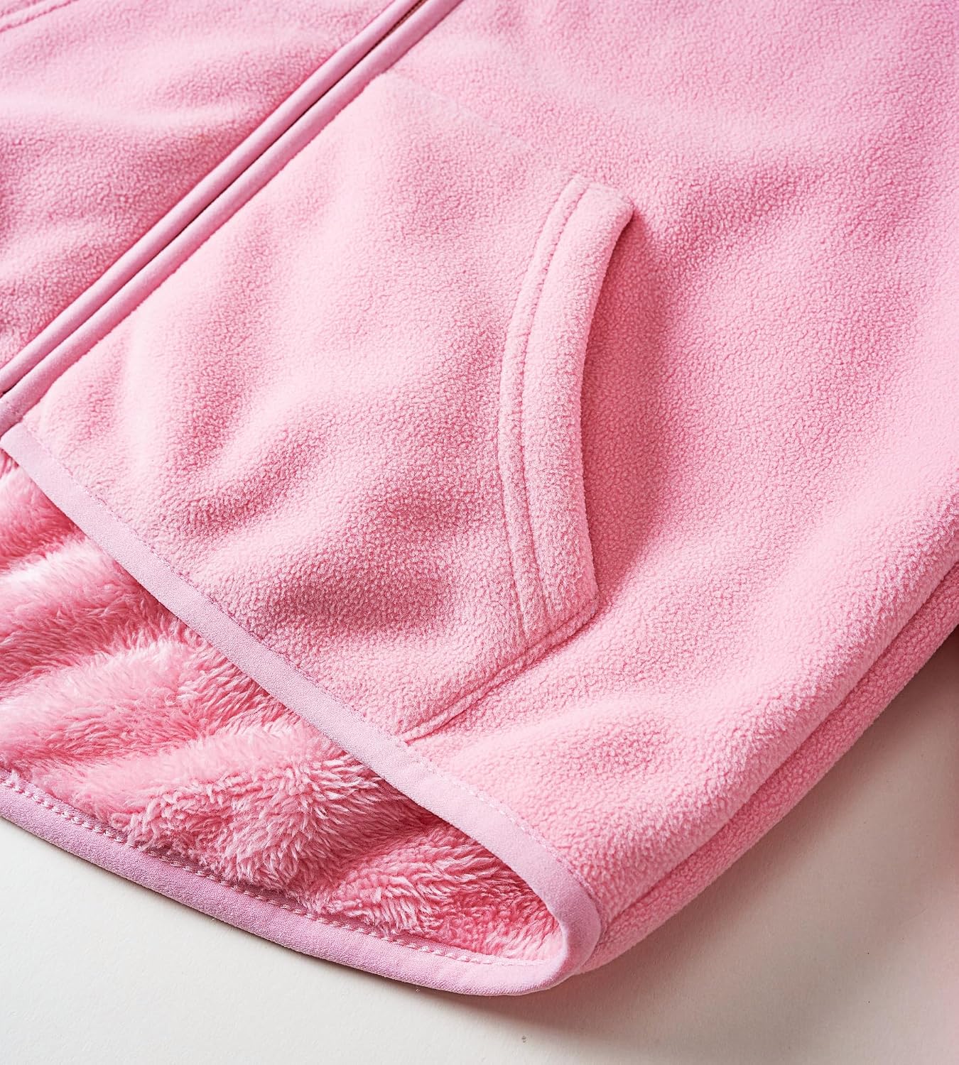 Thumbnail 5 de EIGIOO Boys’ and Girls’ Hooded Polar Fleece Jacket with Sherpa Lining