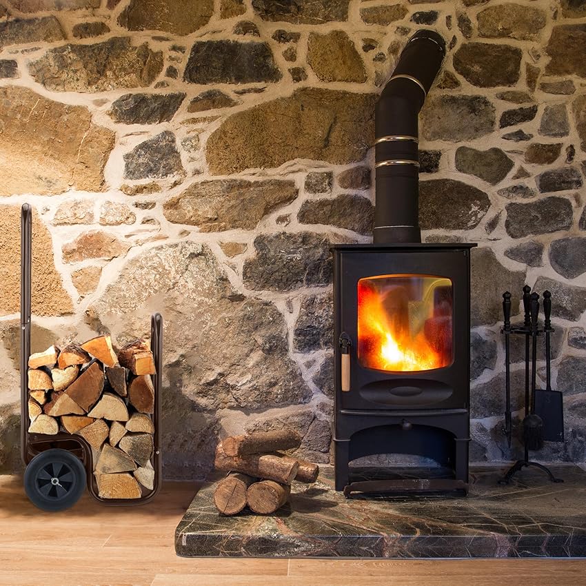 Thumbnail 1 de Relaxdays Carro para leña 60 kg 🪵