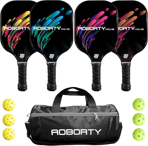 AOBORTY Pickleball Paddles 4 Pack ⚙