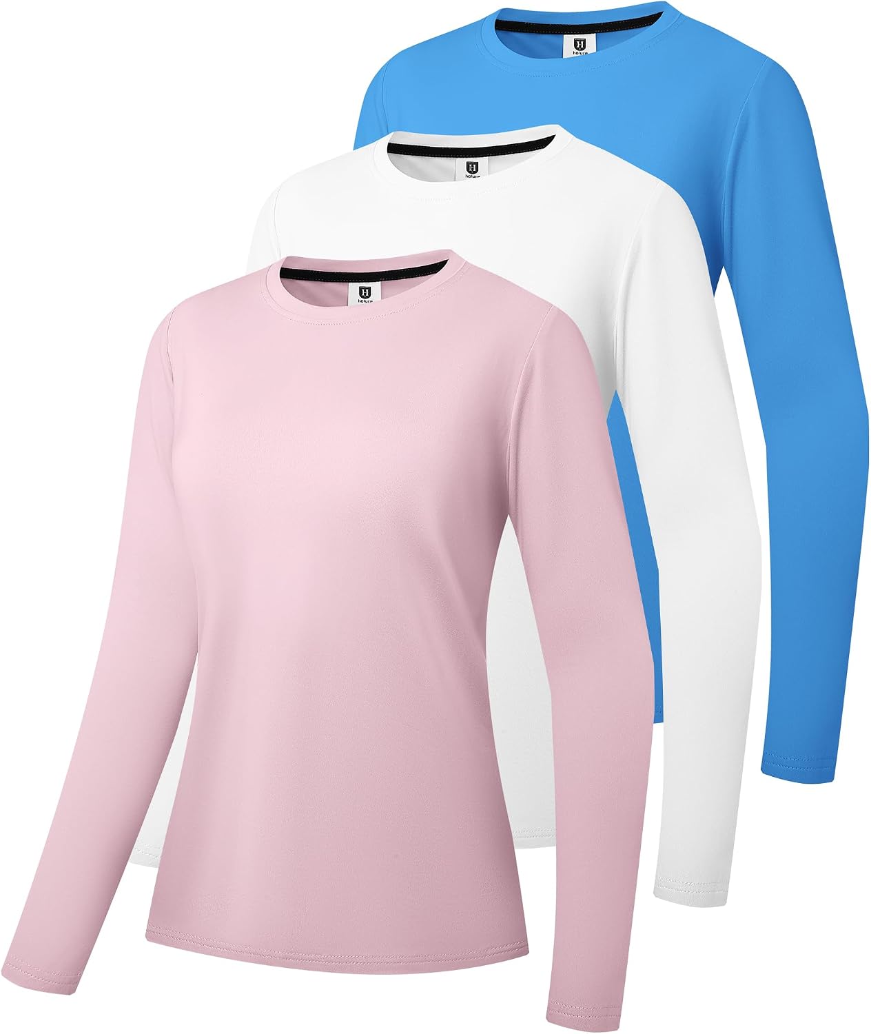 Detalle de Damen Baumwoll Langarmshirt Classic-Fit