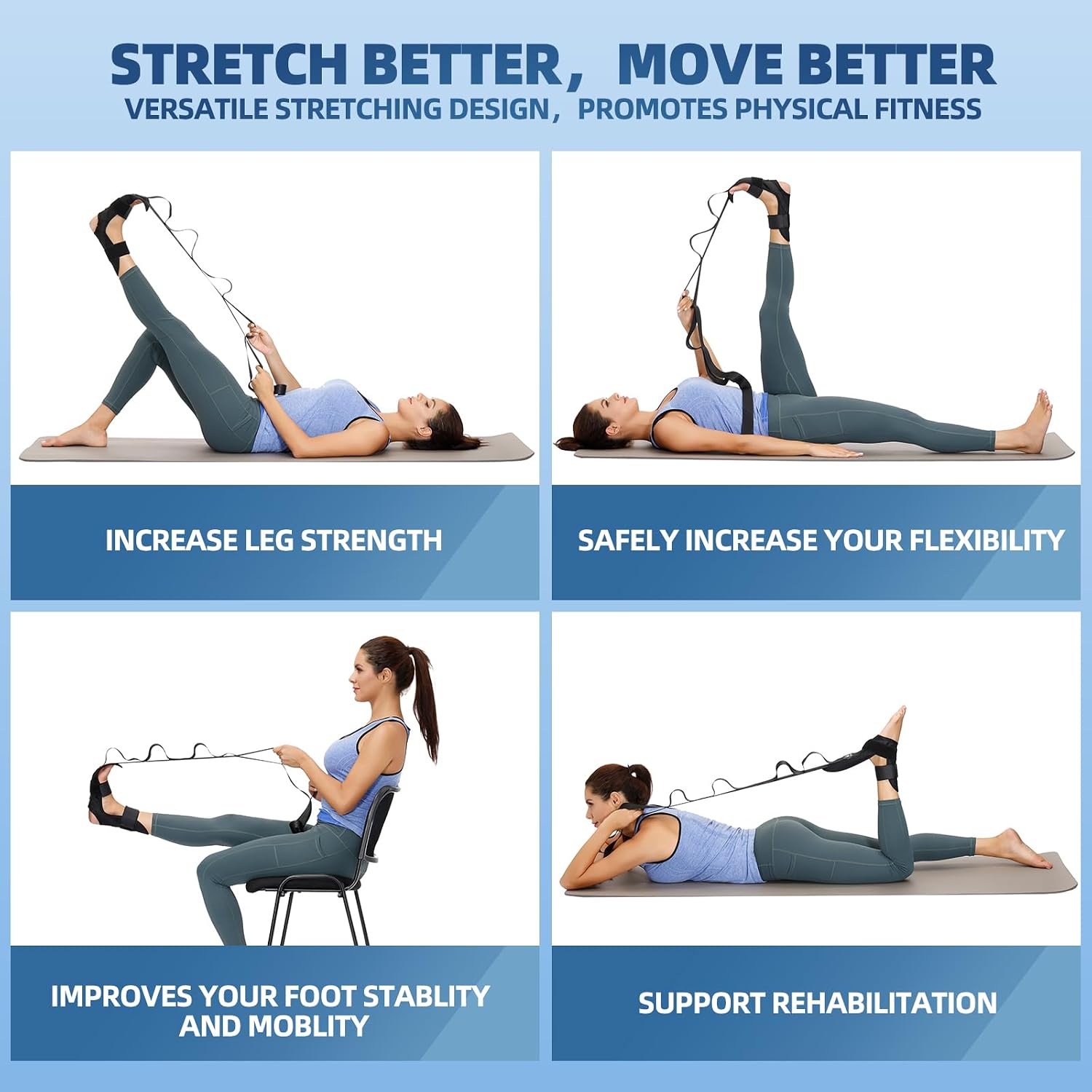 Detalle 2 de comness foot and calf stretcher 🧘♀