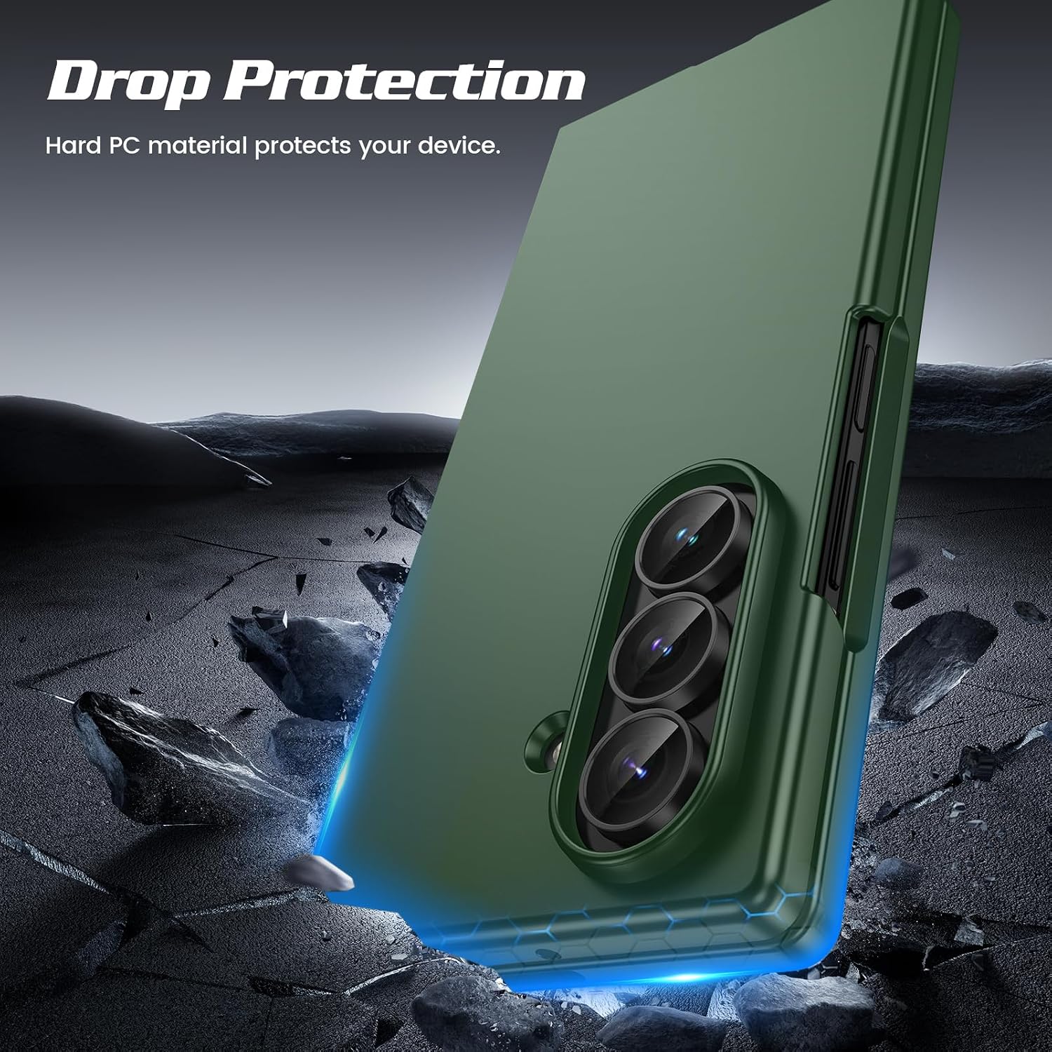 Detalle de Doeshine Samsung Galaxy Z Fold 7 slim case with privacy screen protector