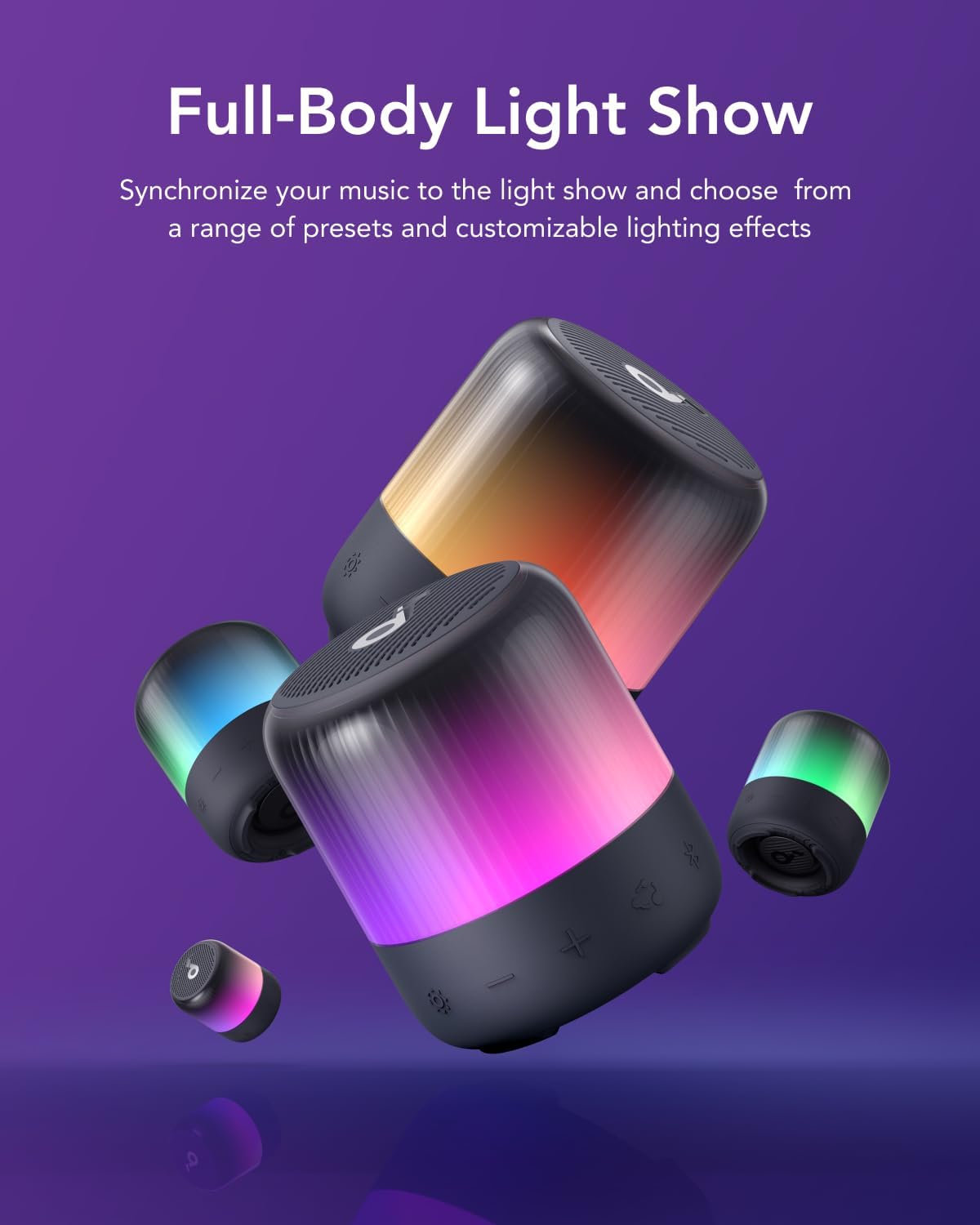 Detalle de soundcore Glow Mini Portable Speaker review