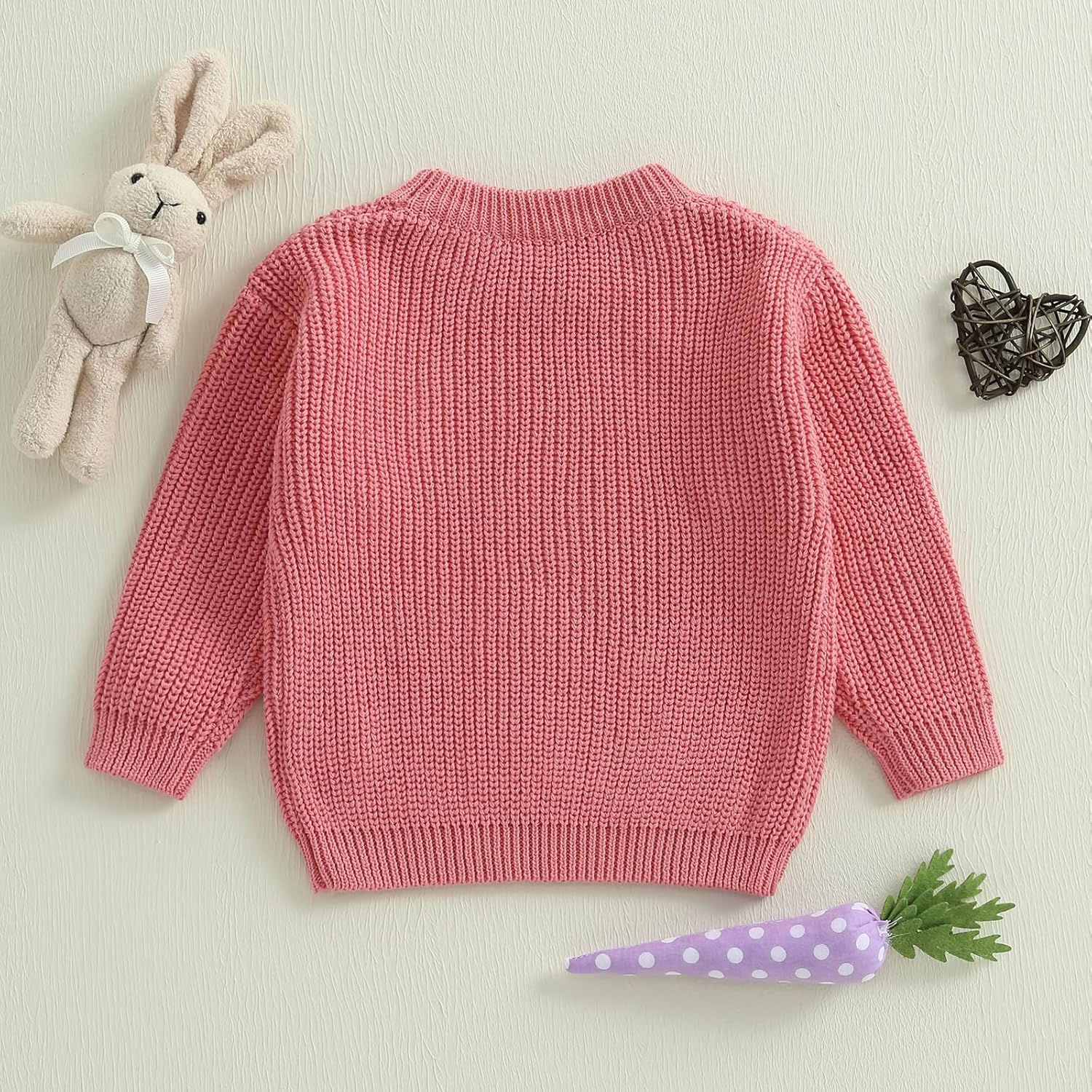 Detalle de Geagodelia Toddler Easter Knit Jumper with Bunny Embroidery