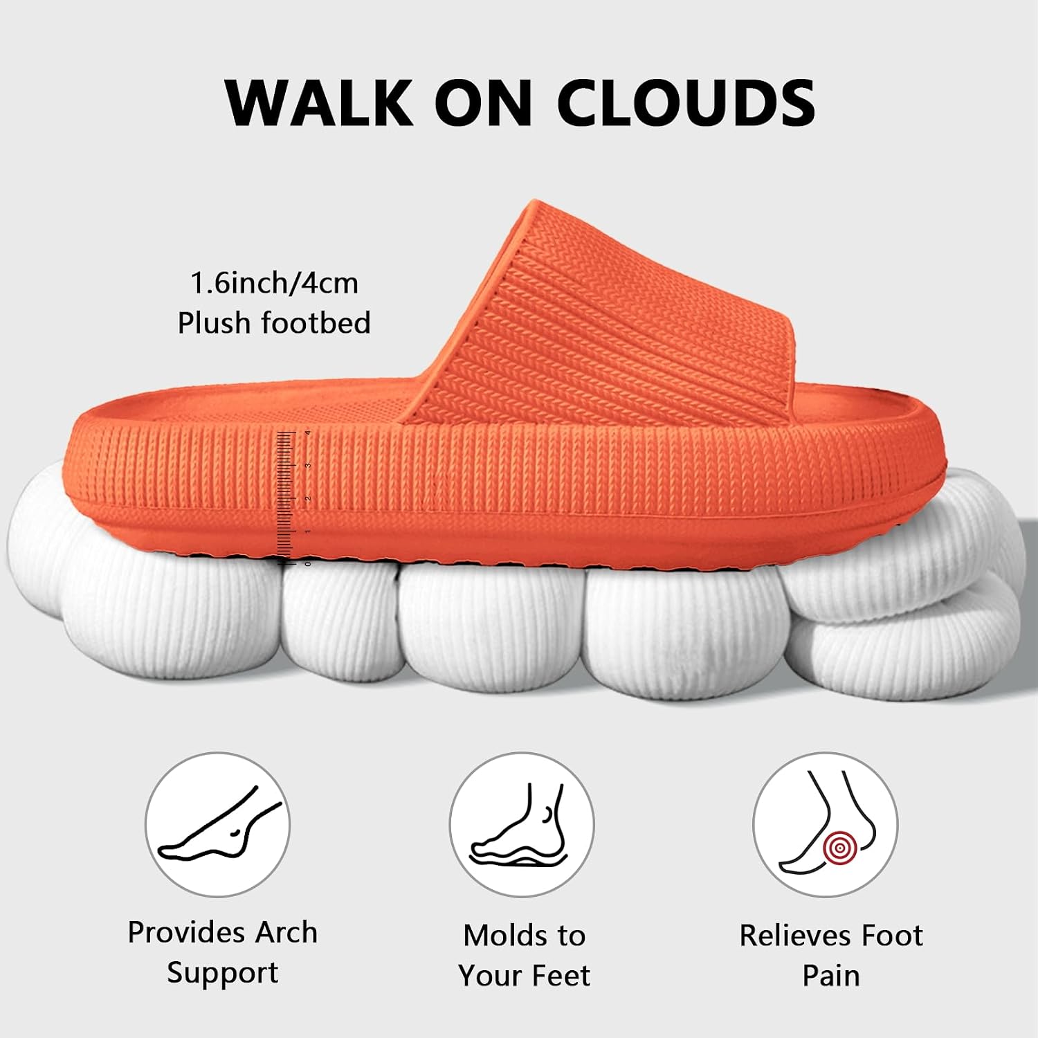 Detalle 2 de HEOAARG Badeschuhe „Wolke“ – rutschfeste Badeschlappen aus EVA für drinnen & draußen