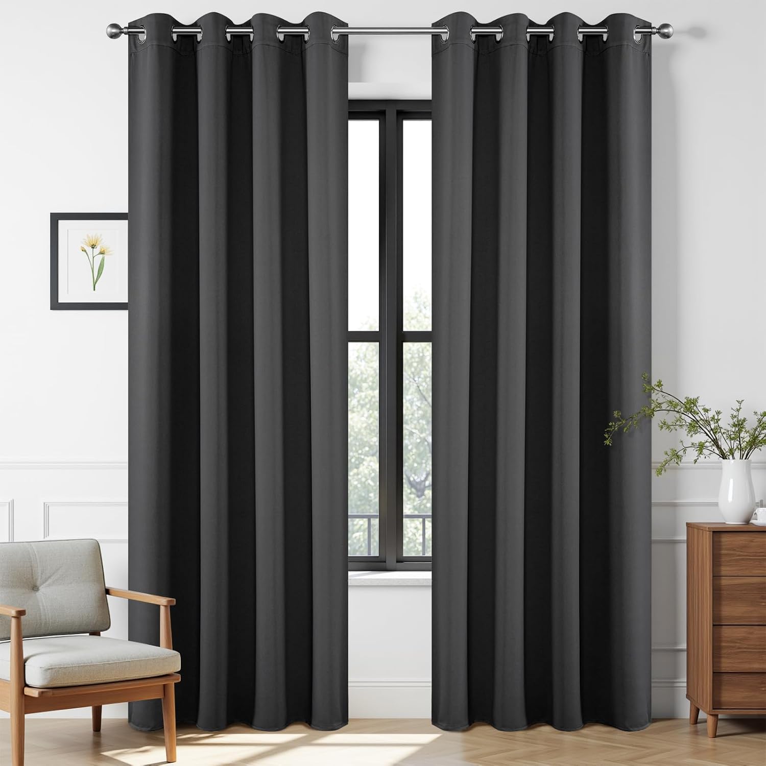 Detalle de Joydeco Blackout Curtains 108-Inch